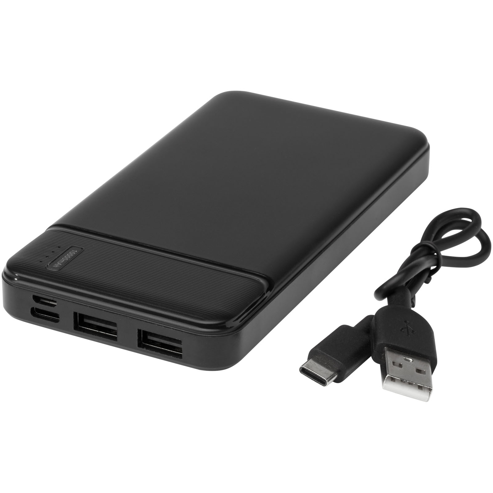 Advertising Powerbanks - Loop 10.000 mAh recycled plastic power bank  - 5