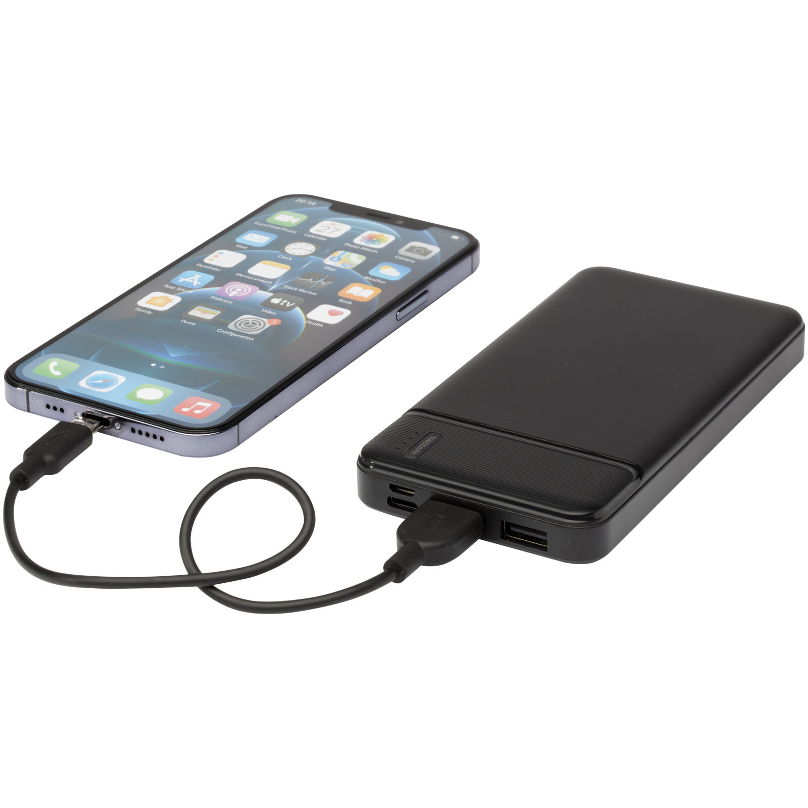 Advertising Powerbanks - Loop 10.000 mAh recycled plastic power bank  - 6