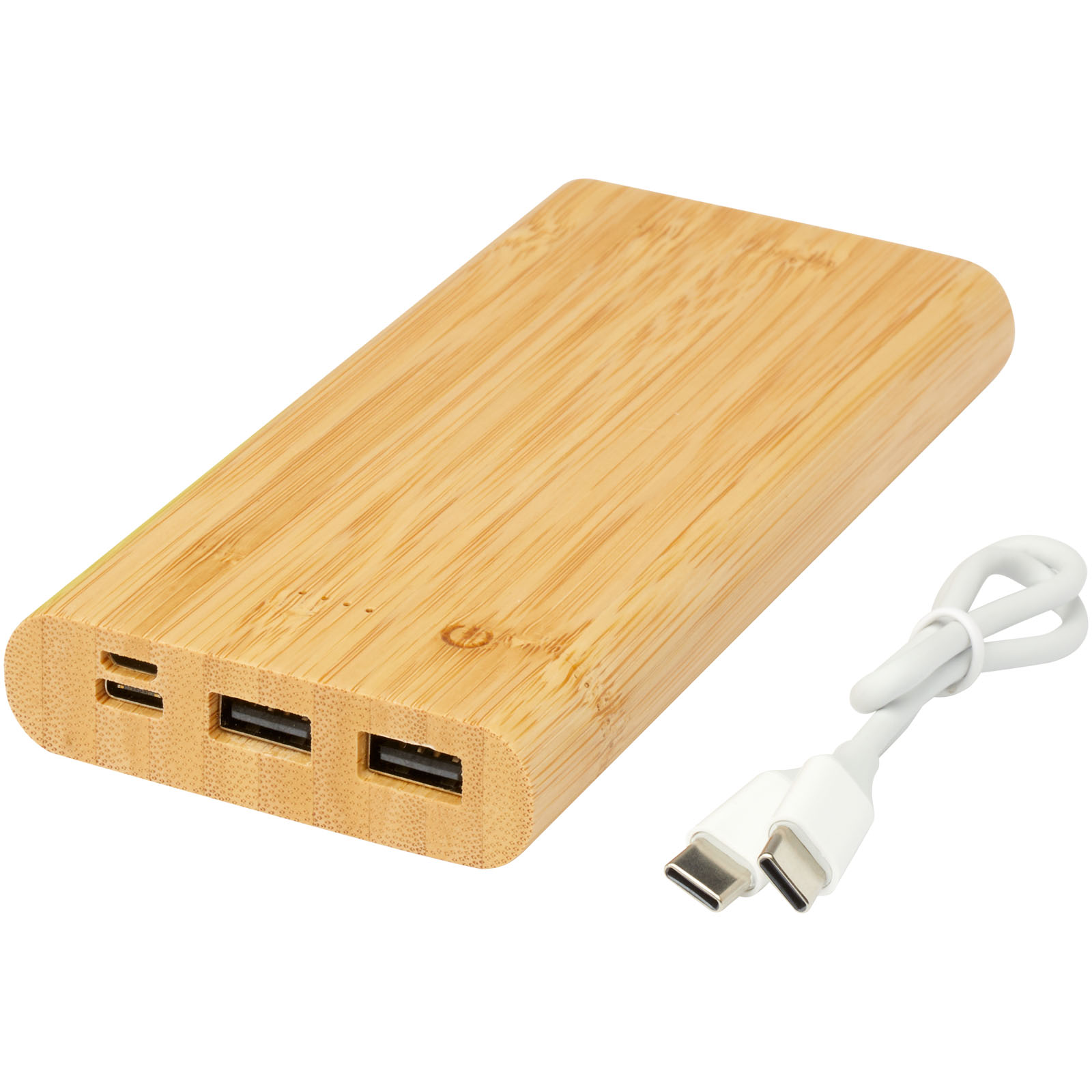 Advertising Powerbanks - Tulda 10.000 mAh bamboo power bank - 5