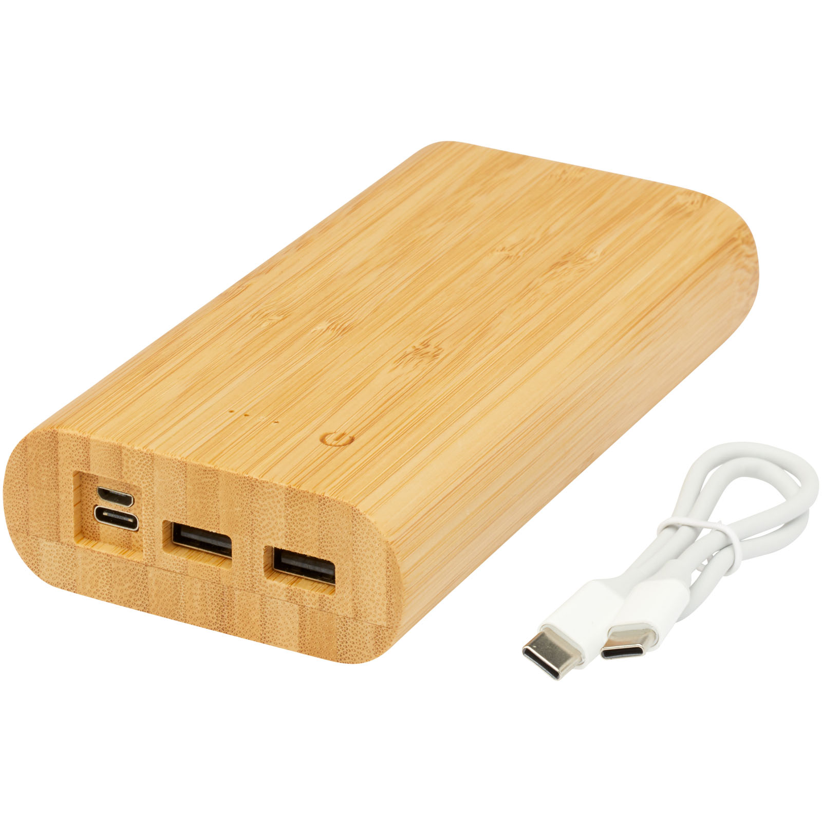 Advertising Powerbanks - Tulda 20.000 mAh bamboo power bank - 5