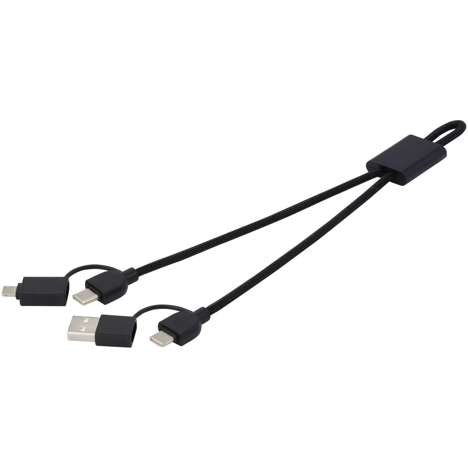 Advertising Cables - Connect 6-in-1 RCS recycled aluminium 45W quick charge & data transfer cable - 4