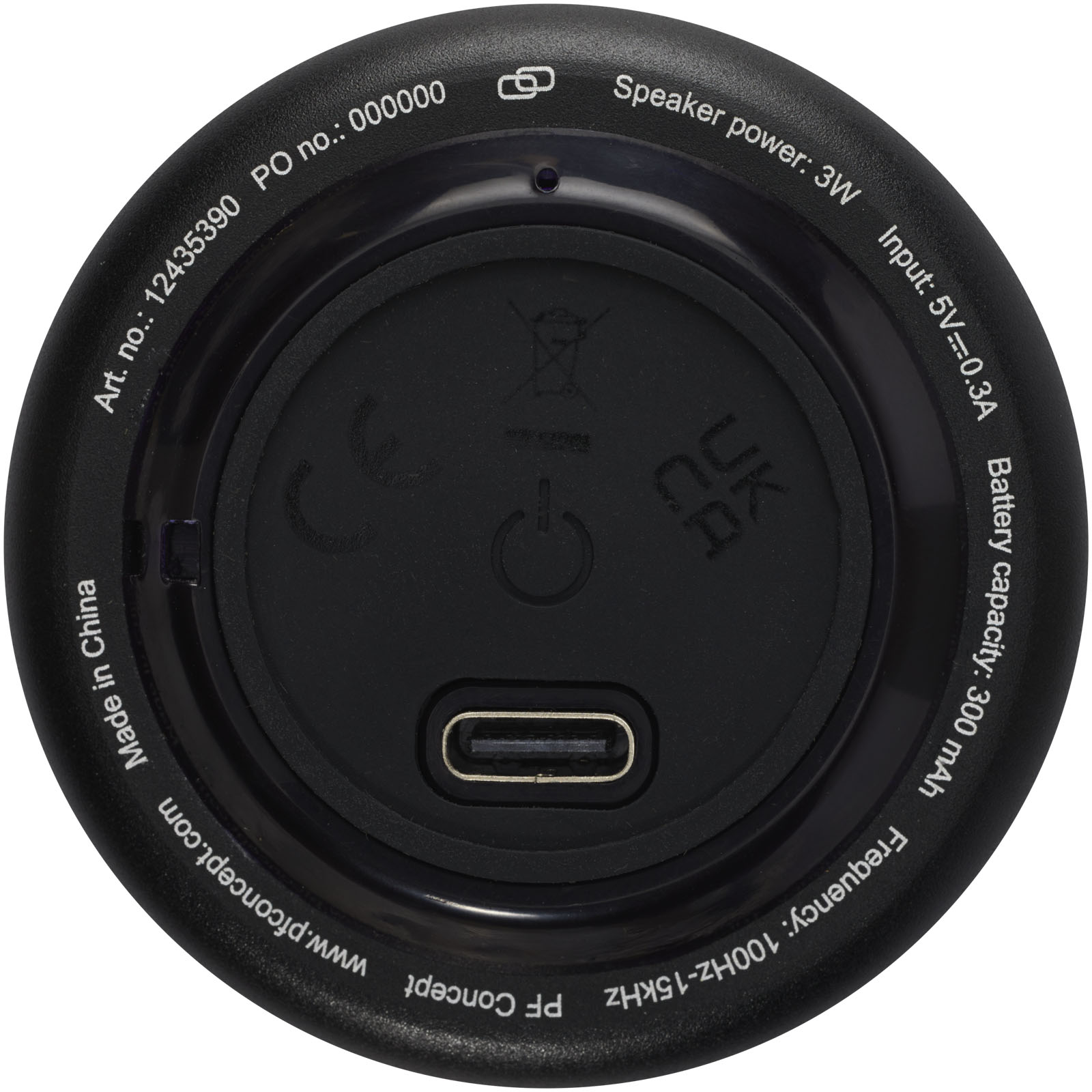 Enceintes publicitaires - Mini haut-parleur Bluetooth® en aluminium recyclé Rise 3 W RCS  - 3