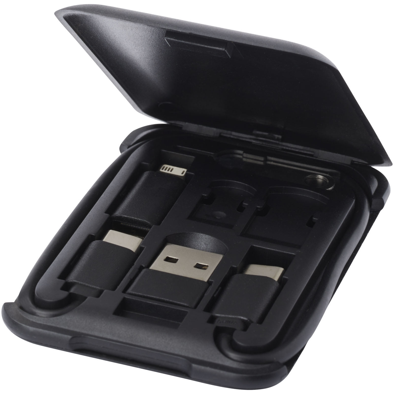 Câble de recharge modulaire en plastique recyclé Savvy avec support de téléphone