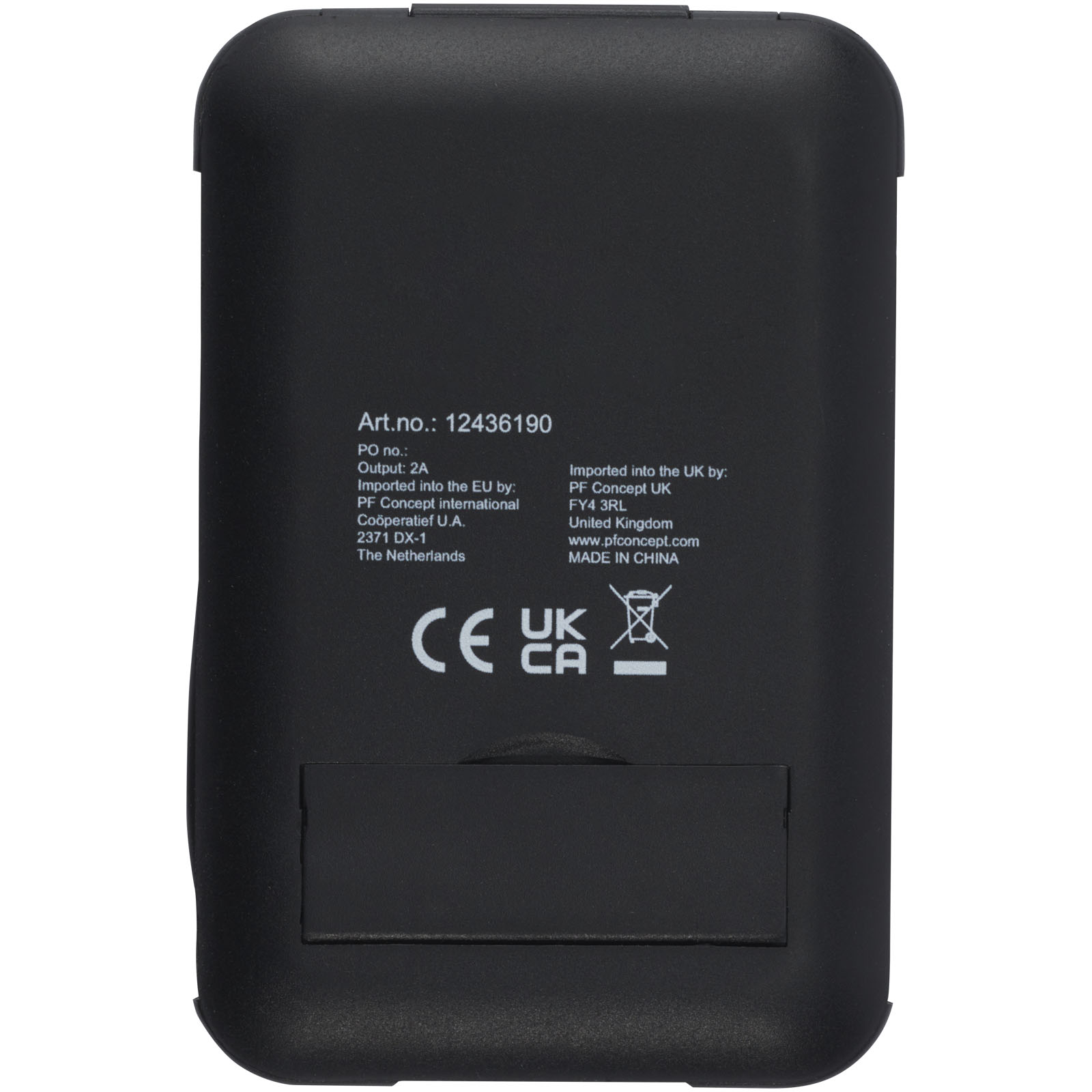 Câbles publicitaires - Câble de recharge modulaire en plastique recyclé Savvy avec support de téléphone - 3