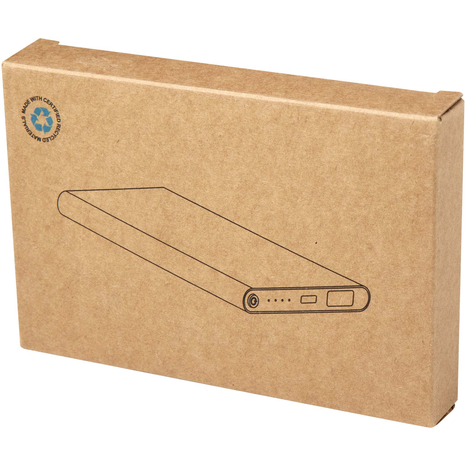 Batteries externes publicitaires - Batterie de secours en aluminium Pep de type-C de 4 000 mAh  - 1