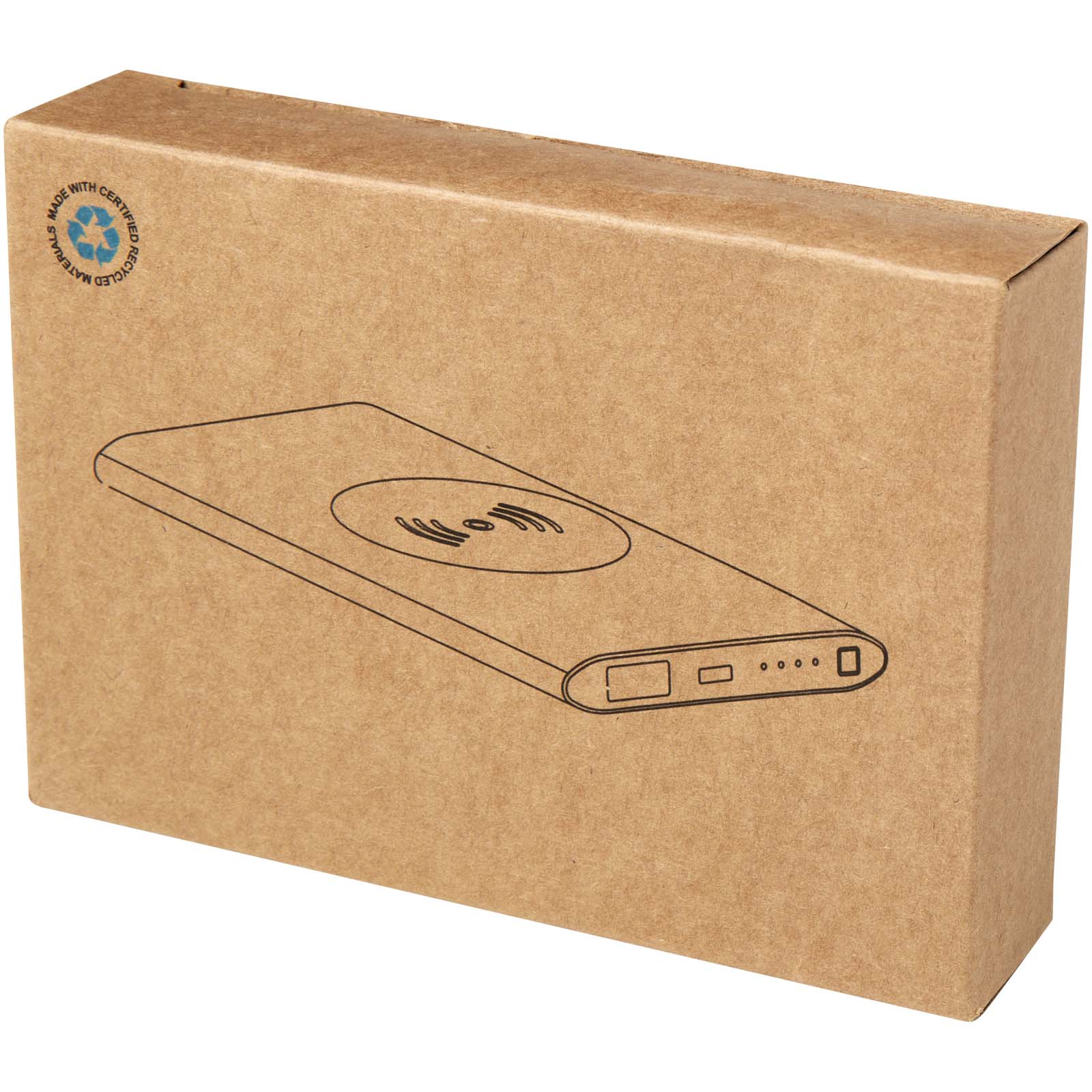 Advertising Powerbanks - Juice 4000 mAh Type-C recycled aluminium wireless power bank  - 1