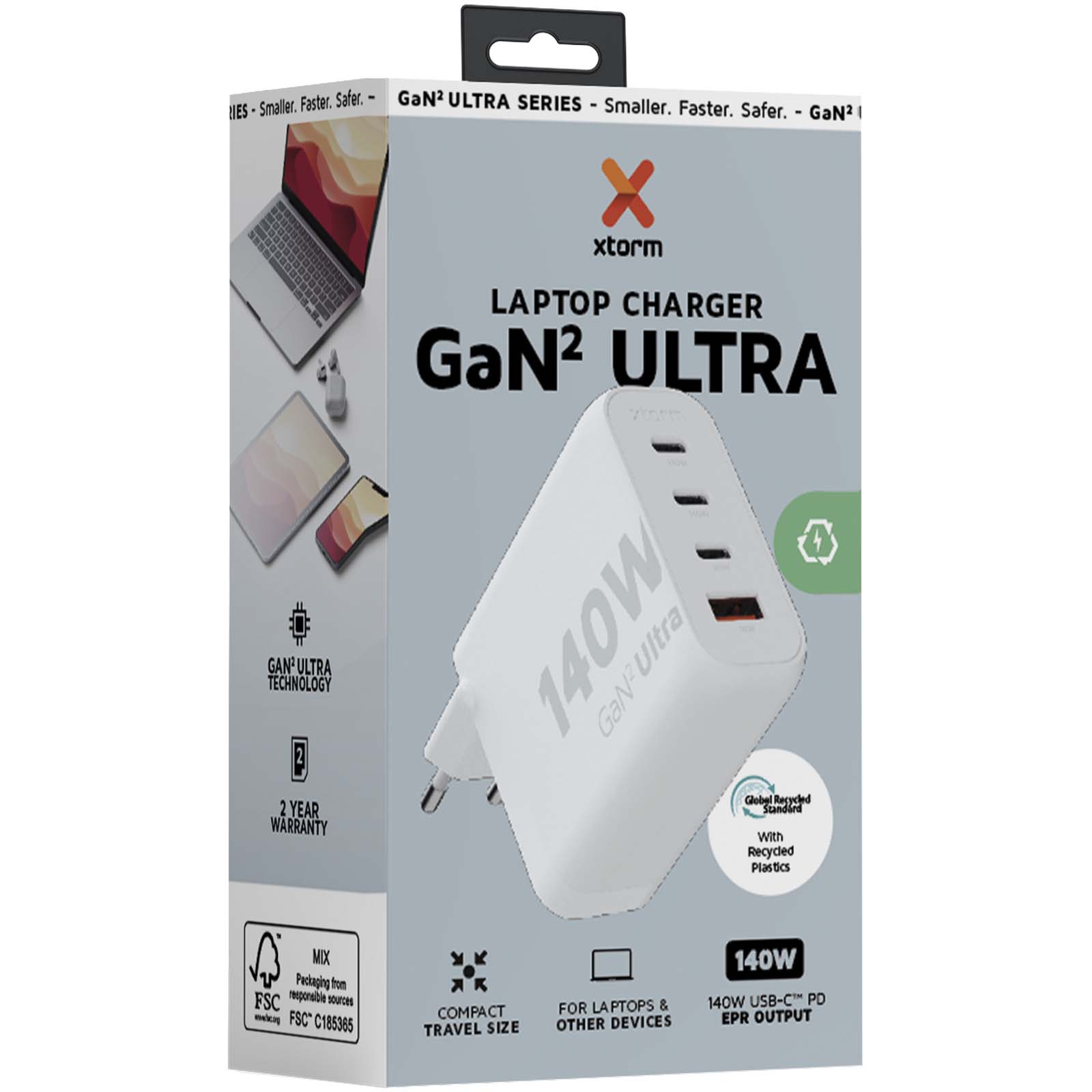 Advertising Chargers - Xtorm XEC140 GaN² Ultra 140W wall charger - 1