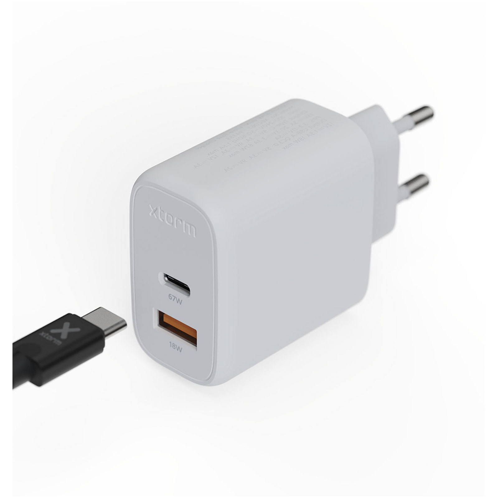 Advertising Chargers - Xtorm XEC067 GaN² Ultra 67W wall charger - 5