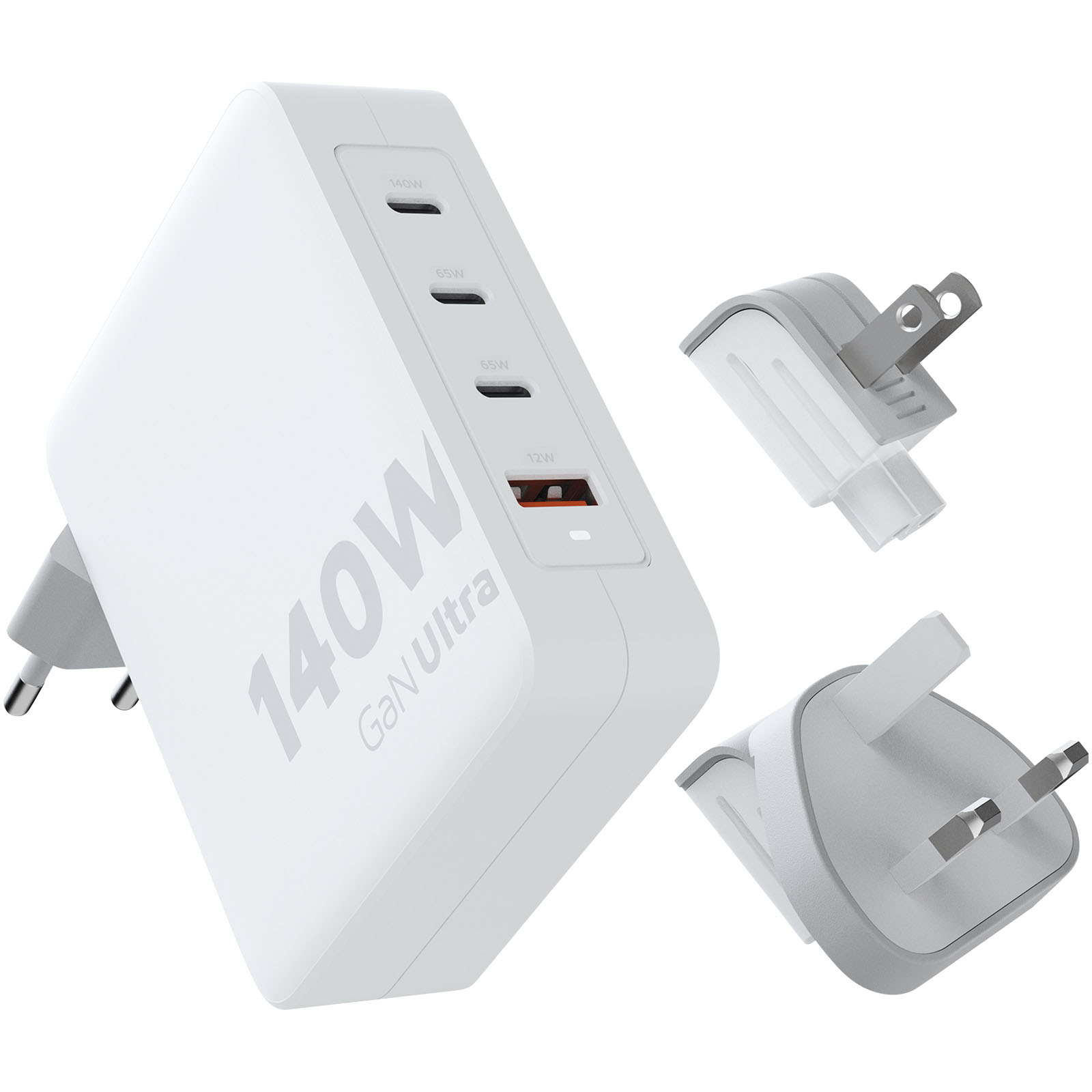 Chargeurs publicitaires - Chargeur de voyage Xtorm XVC2140 GaN Ultra de 140 W avec câble USB-C PD de 240 W - 0