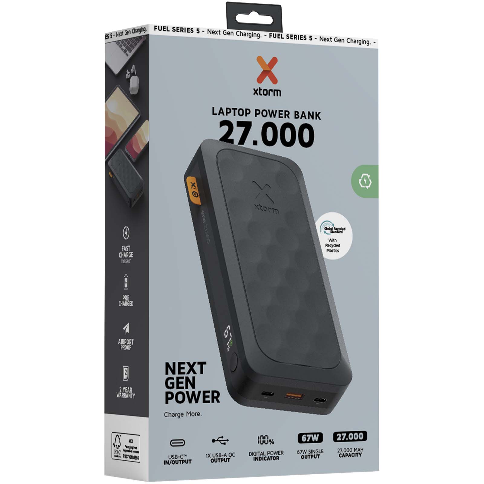 Advertising Powerbanks - Xtorm FS5271 Fuel Series 27.000 mAh 67W power bank - 1