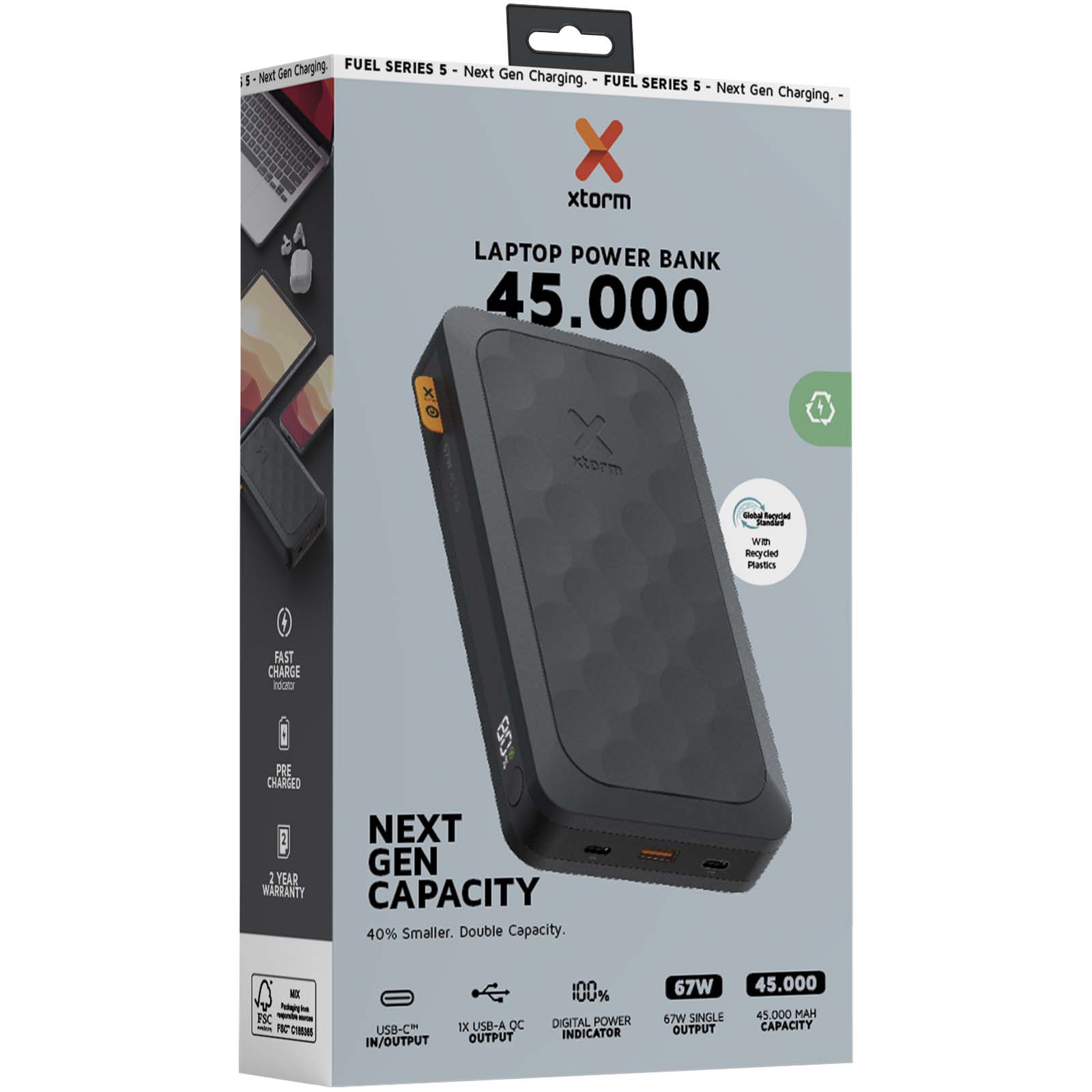 Advertising Powerbanks - Xtorm FS5451 Fuel Series 45.000 mAh 67W power bank - 1