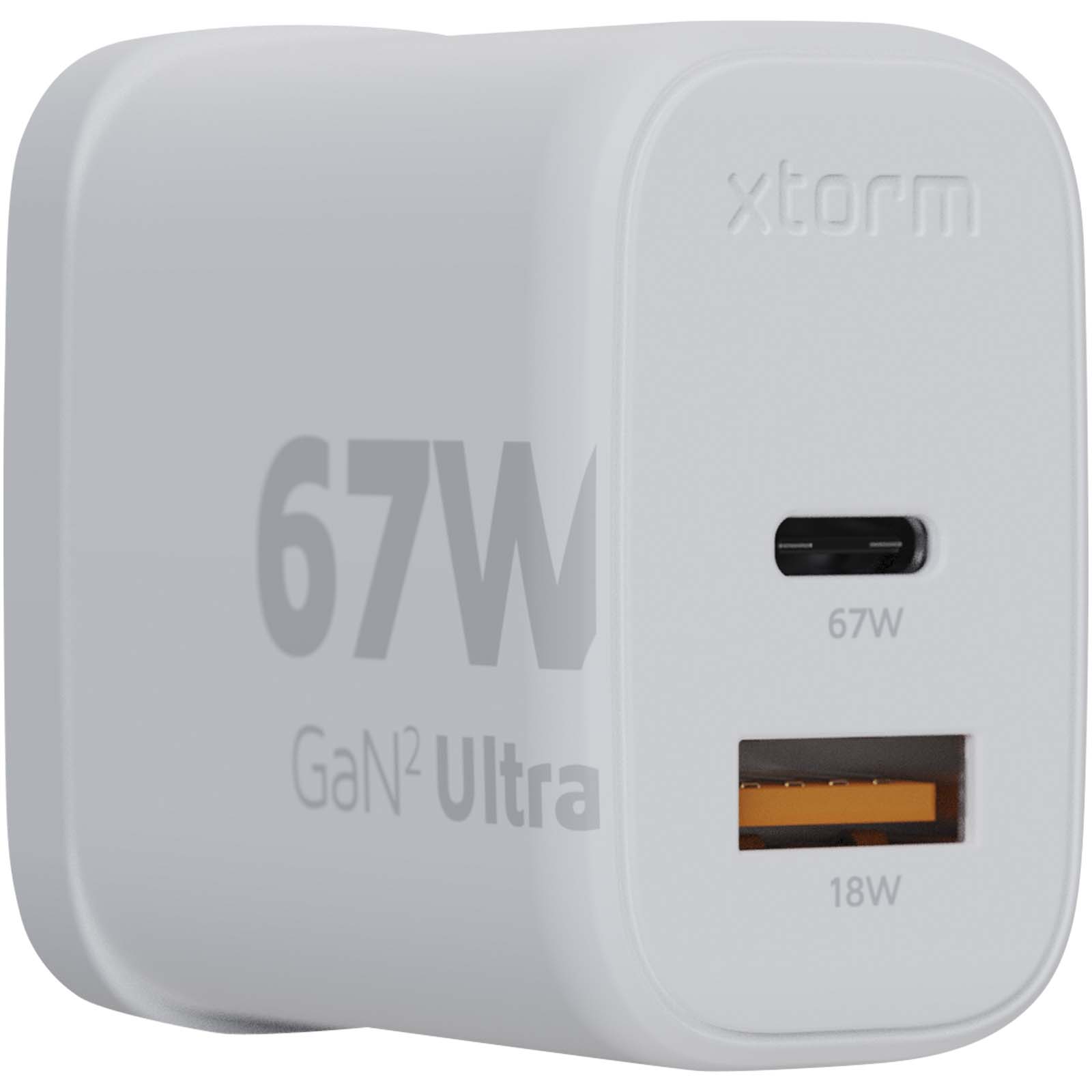 Advertising Chargers - Xtorm XEC067G GaN² Ultra 67W wall charger - UK plug - 4