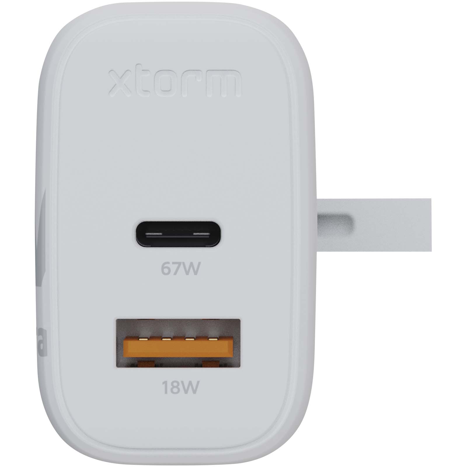 Advertising Chargers - Xtorm XEC067G GaN² Ultra 67W wall charger - UK plug - 1