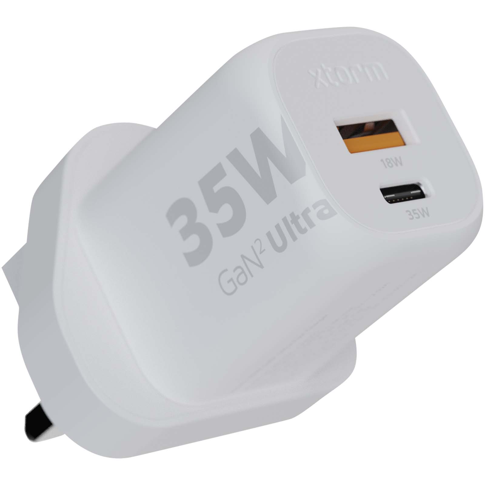 Advertising Chargers - Xtorm XEC035 GaN² Ultra 35W wall charger - UK plug - 0
