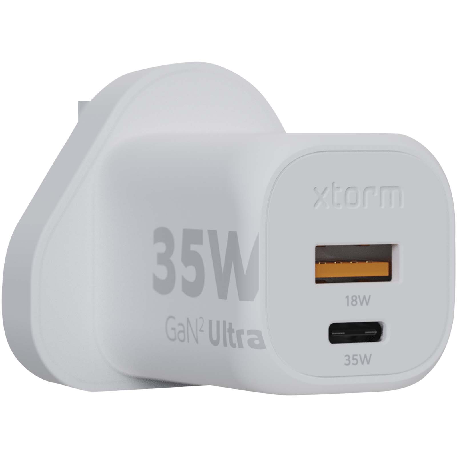 Advertising Chargers - Xtorm XEC035 GaN² Ultra 35W wall charger - UK plug - 4