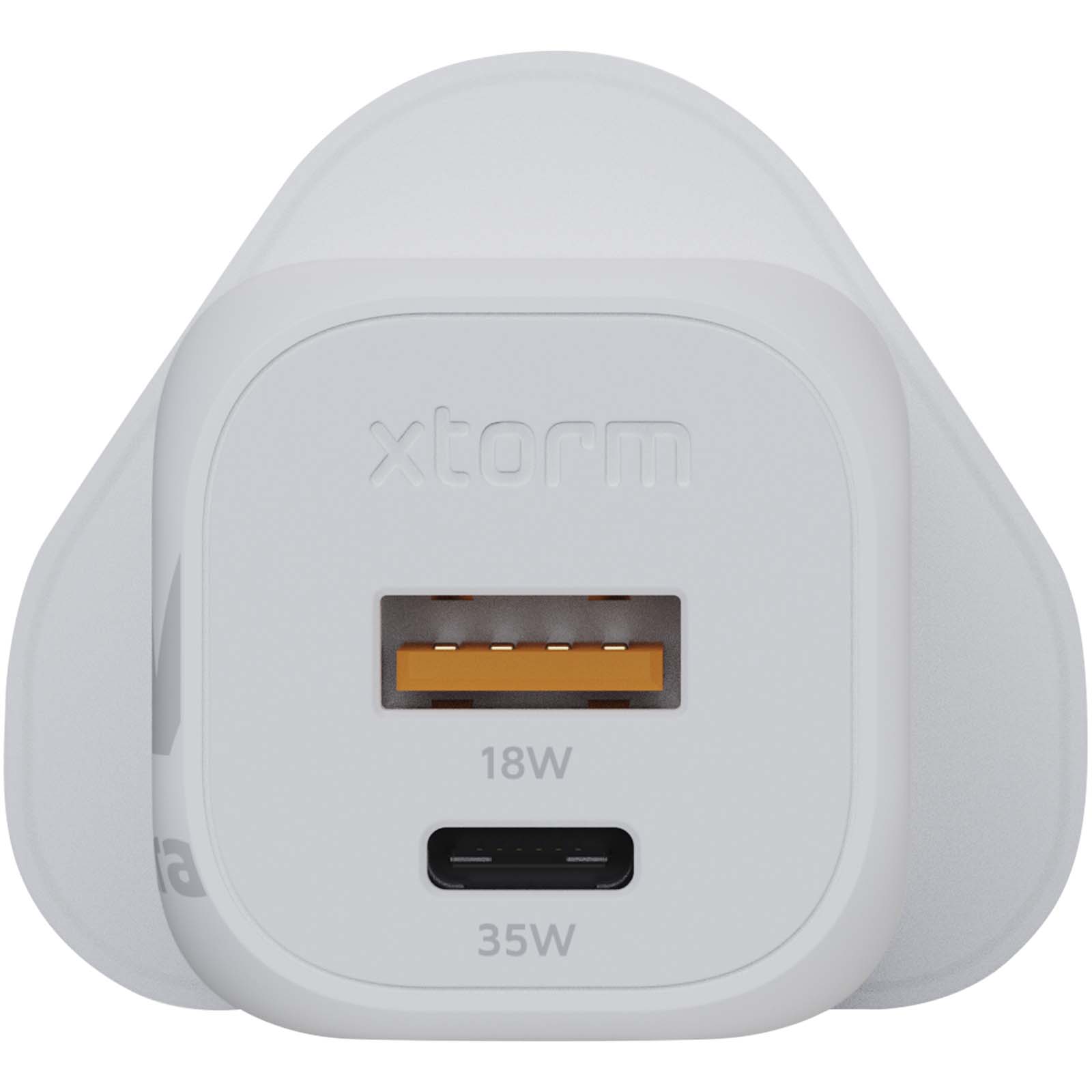 Advertising Chargers - Xtorm XEC035 GaN² Ultra 35W wall charger - UK plug - 1