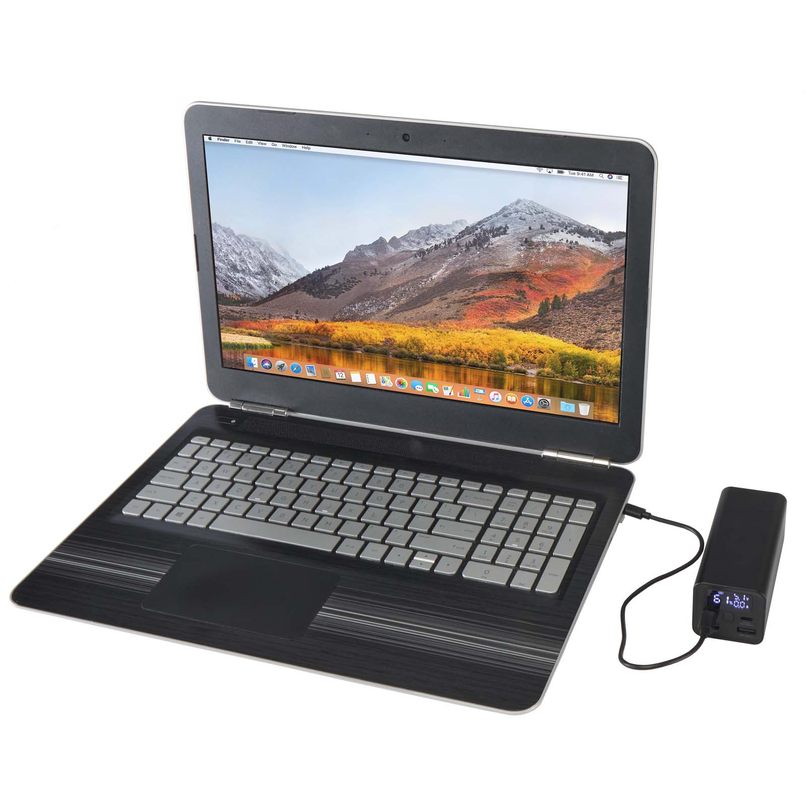 Advertising Powerbanks - Acamar 20.000 mAh 70W recycled aluminium laptop power bank - 5