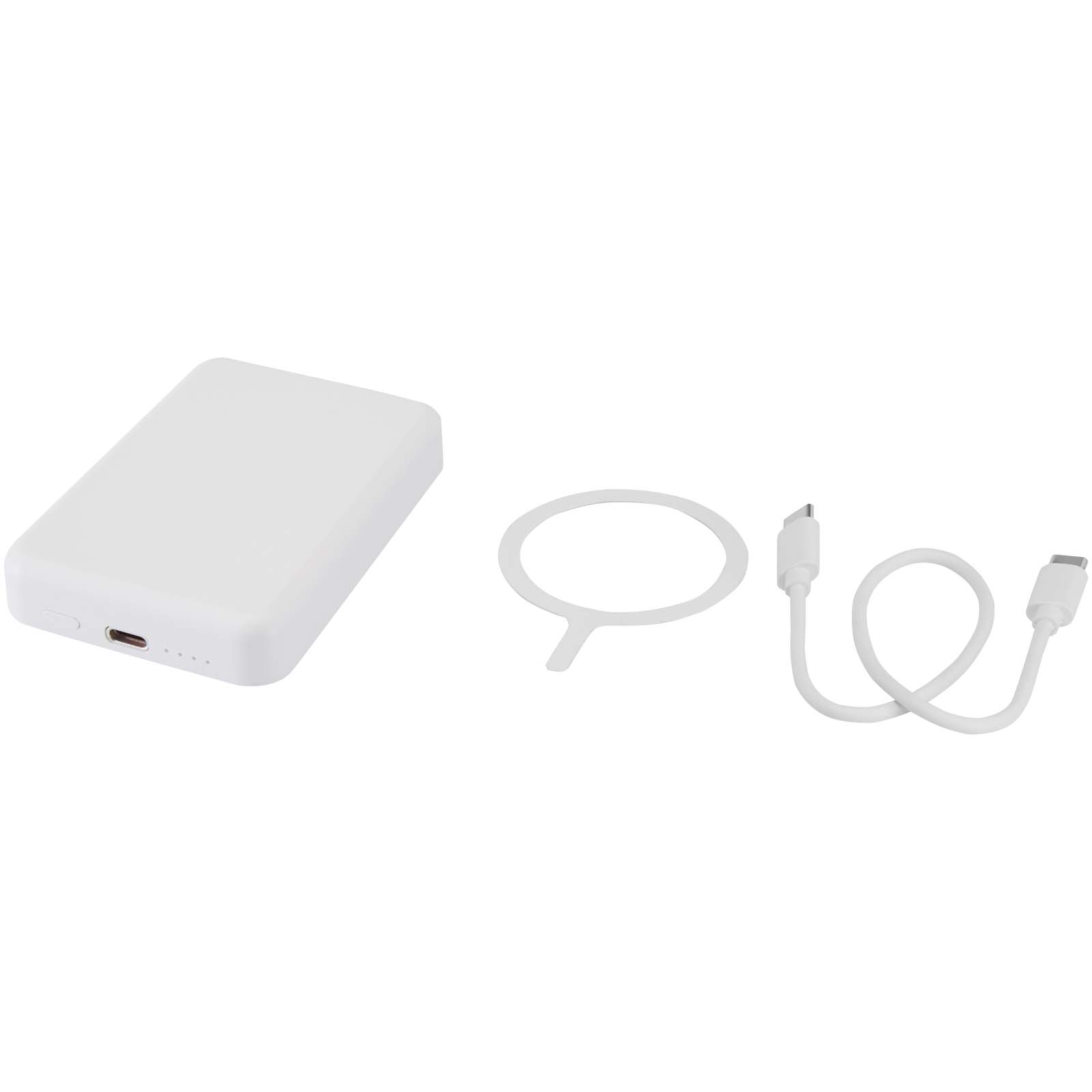Advertising Powerbanks - Acrab 5000 mAh 15W magnetic wireless power bank with 20W PD - made from recycled plastic - 5