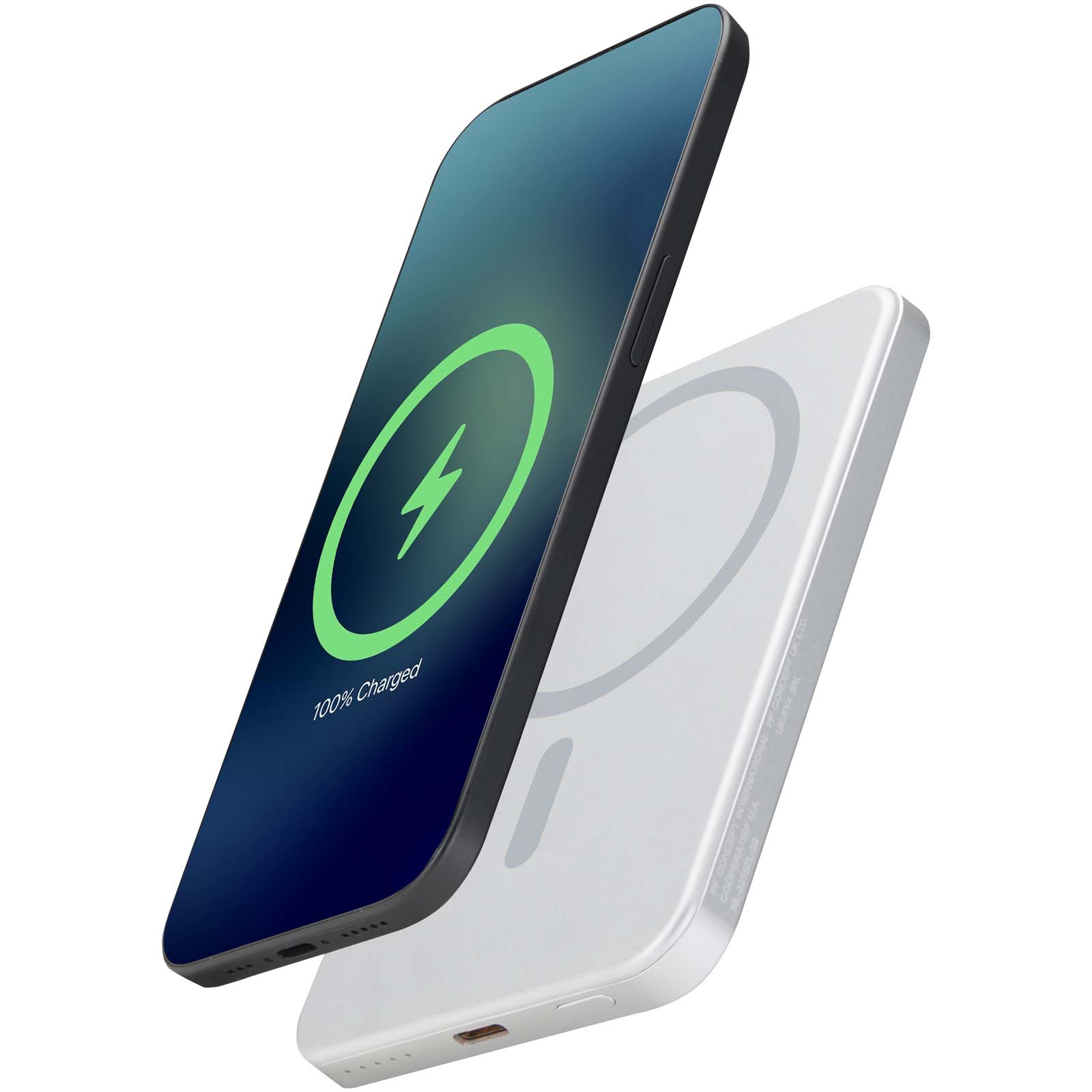 Batterie externe magnétique Avis 5000 mAh en aluminium recyclé RCS 