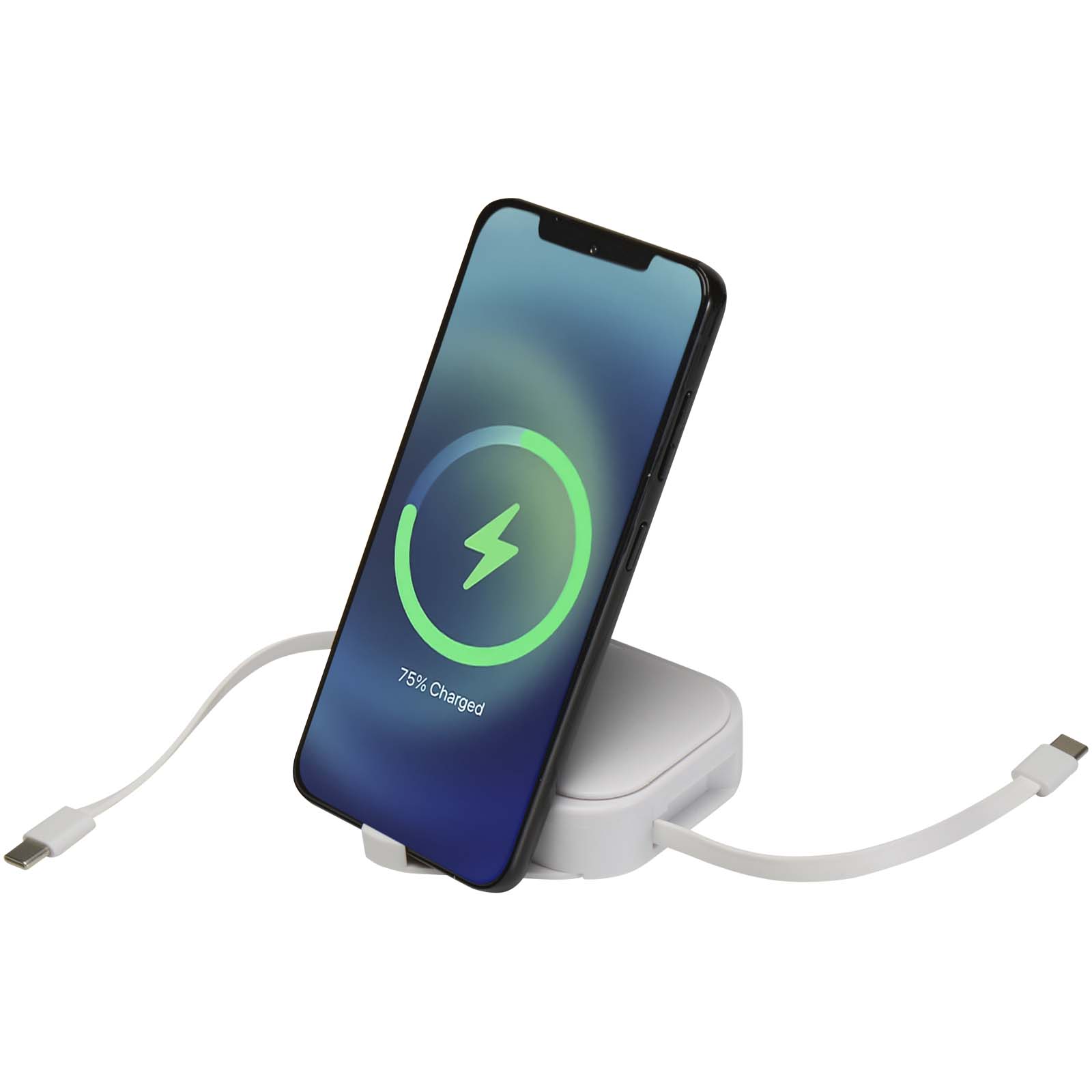 Advertising Cables - Gloas 5-in-1 recycled retractable data sync and 100W fast charge cable with smartphone tool kit - 5
