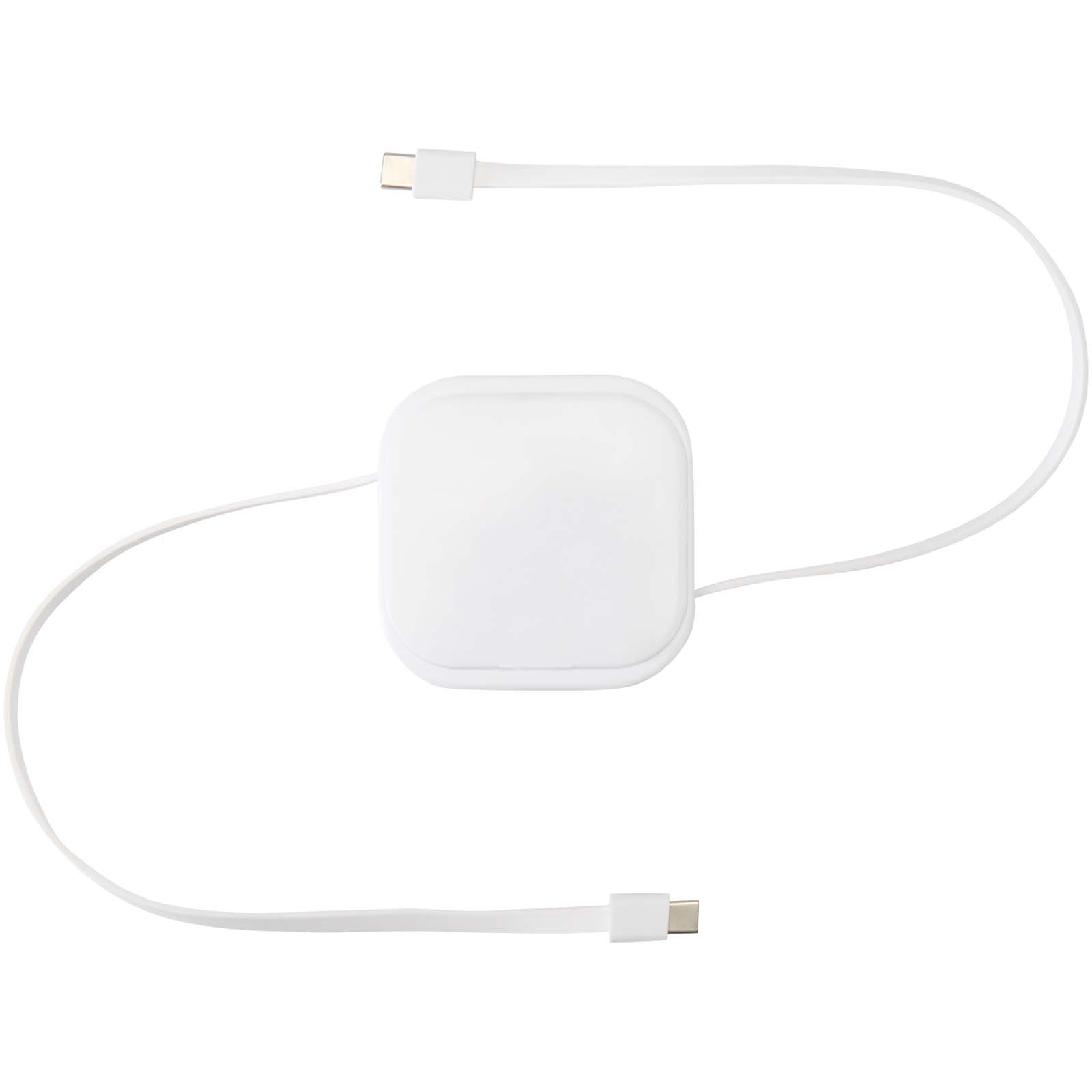 Advertising Cables - Gloas 5-in-1 recycled retractable data sync and 100W fast charge cable with smartphone tool kit - 2