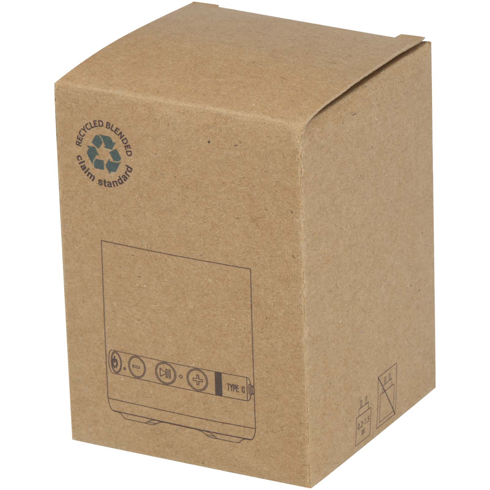 Advertising Speakers - Hunor 3W recycled plastic wireless speaker - 1