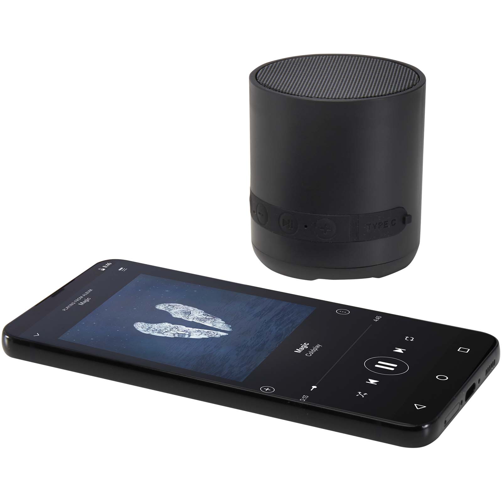 Enceintes publicitaires - Haut-parleur Hunor sans fil de 3 W en plastique recyclé - 5