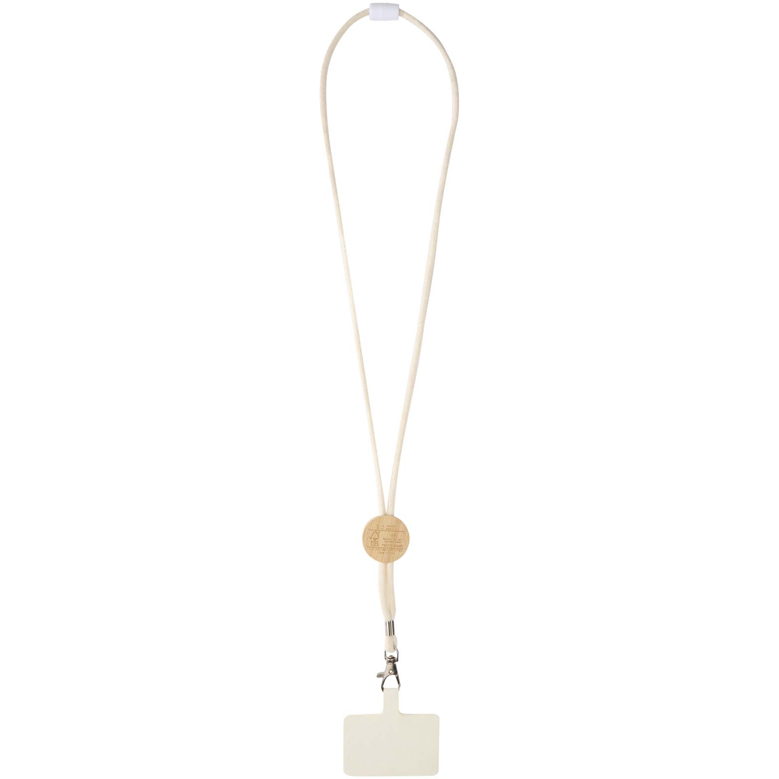 Advertising Lanyards - Adhab smartphone lanyard with bamboo details - 2
