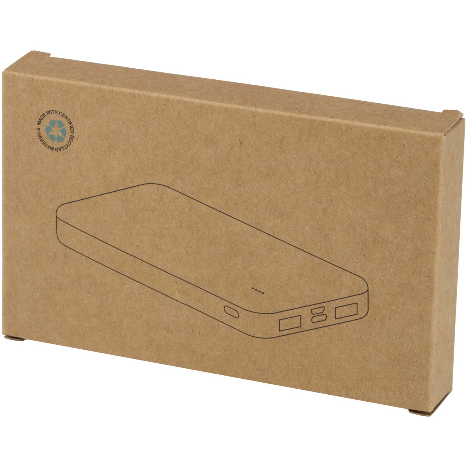 Batteries externes publicitaires - Batterie de secours Intan de 10 000 mAh et 10 W en plastique recyclé - 1