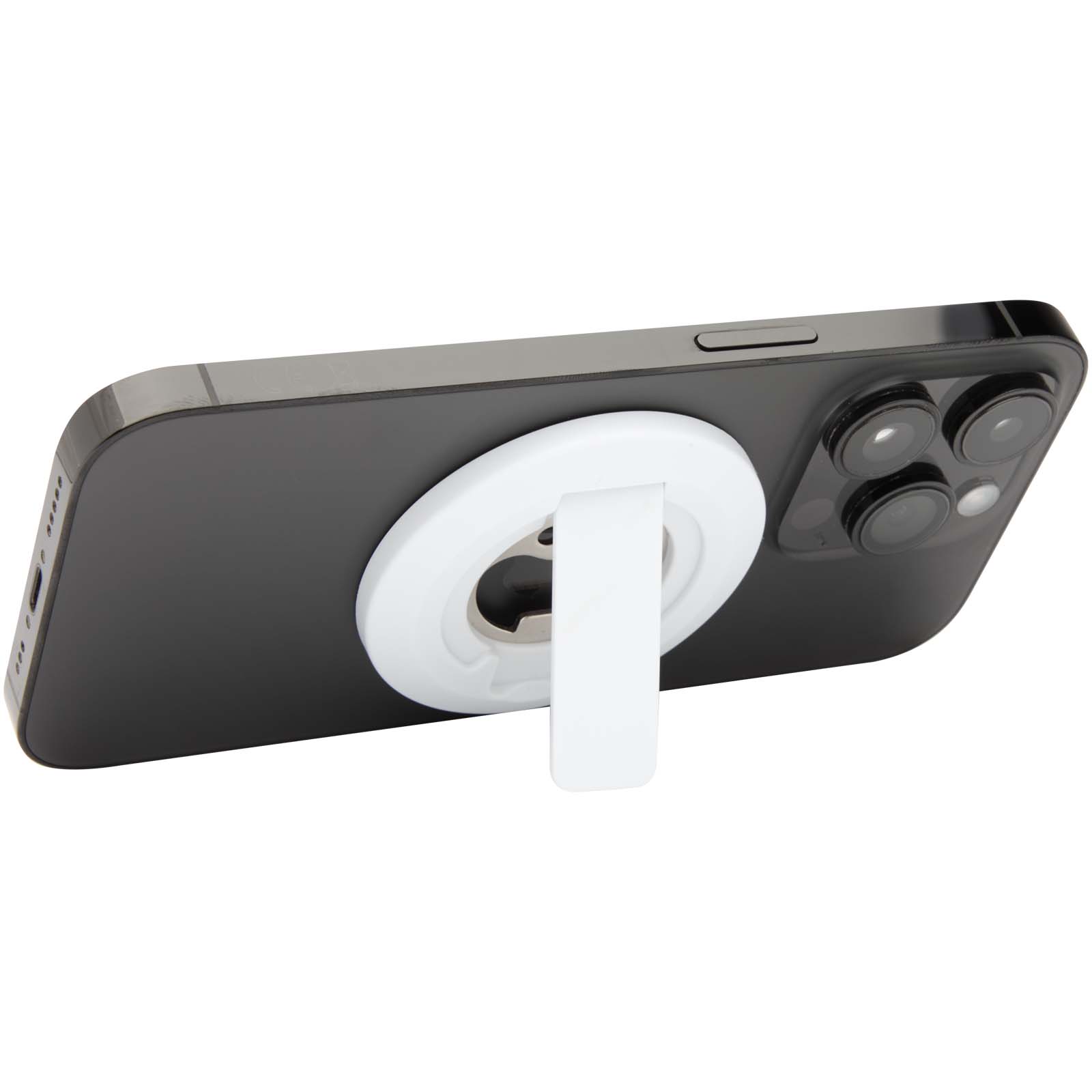Support de téléphone magnétique Ain en plastique recyclé avec décapsuleur 