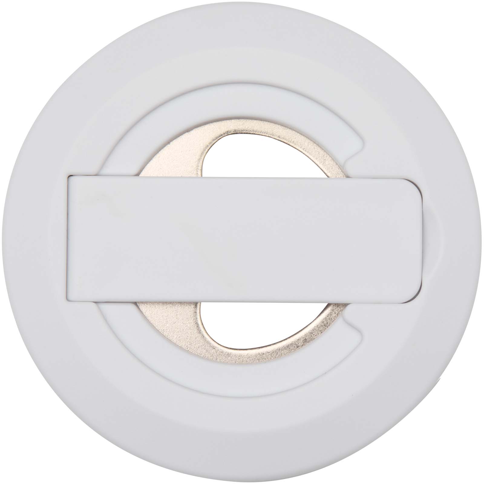 Supports publicitaires - Support de téléphone magnétique Ain en plastique recyclé avec décapsuleur  - 1