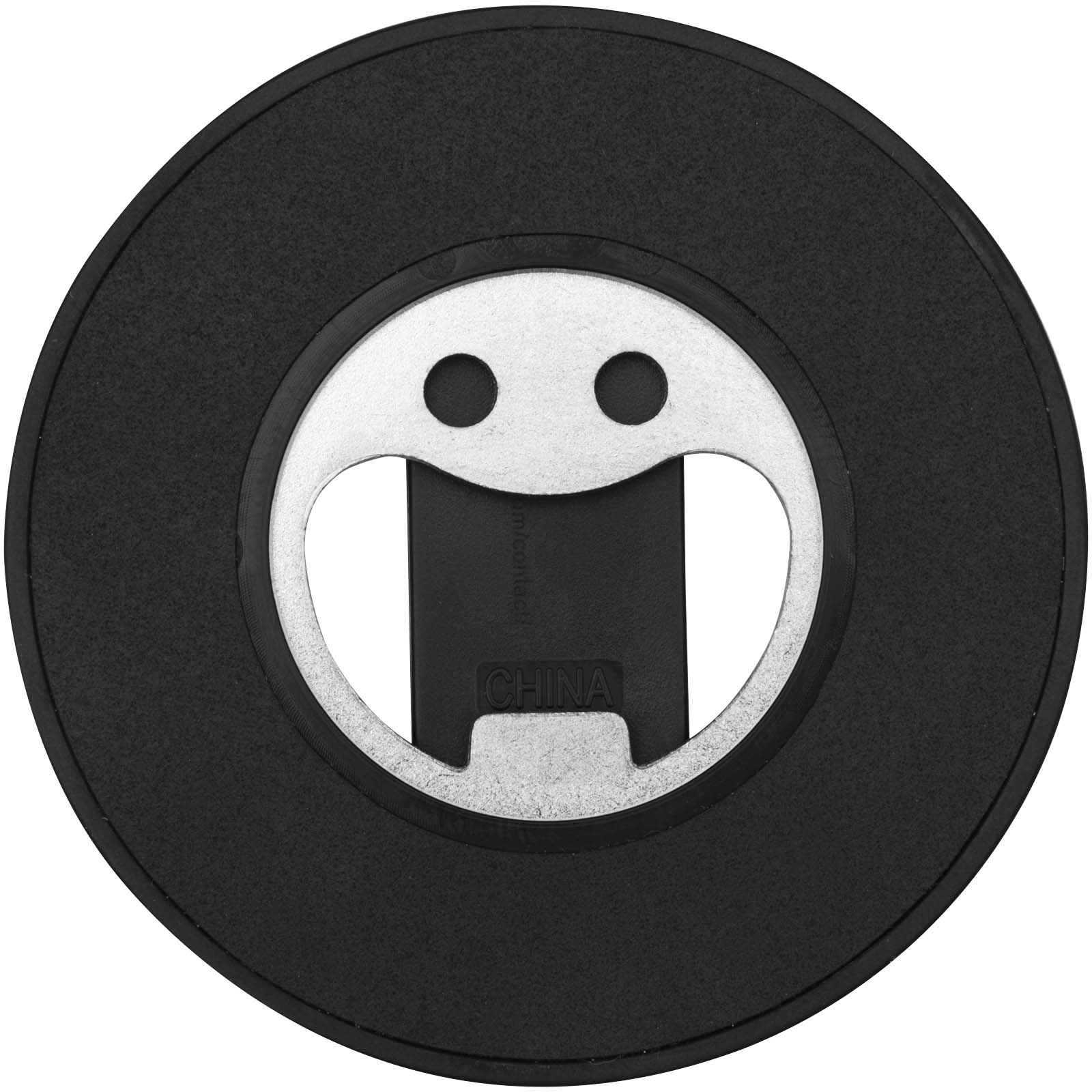 Supports publicitaires - Support de téléphone magnétique Ain en plastique recyclé avec décapsuleur  - 2