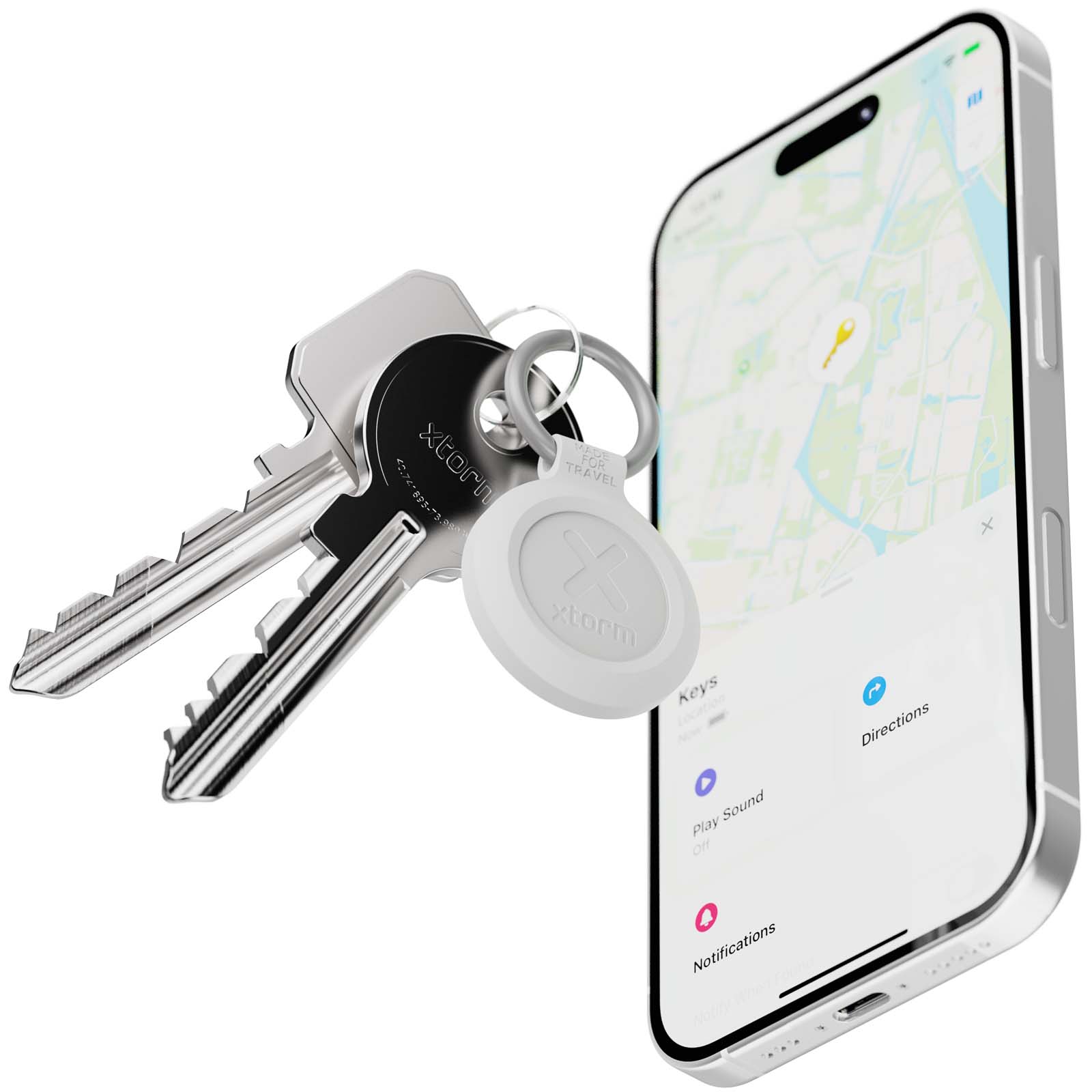 Gadgets publicitaires - Ensemble de 3 balises de voyage résistantes à l’eau Xtorm XTAG2A - 5