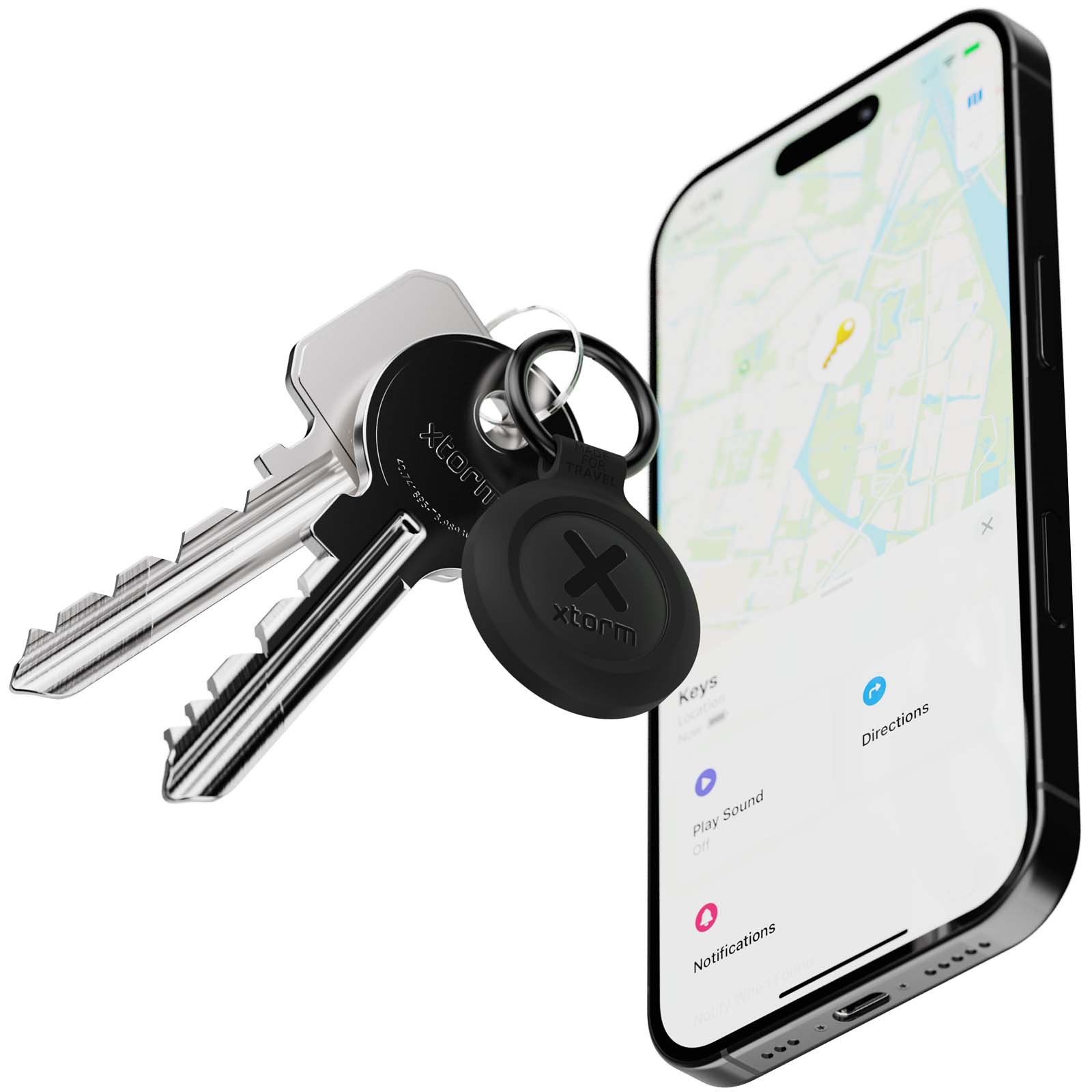 Gadgets publicitaires - Ensemble de 3 balises de voyage résistantes à l’eau Xtorm XTAG2GA - 5