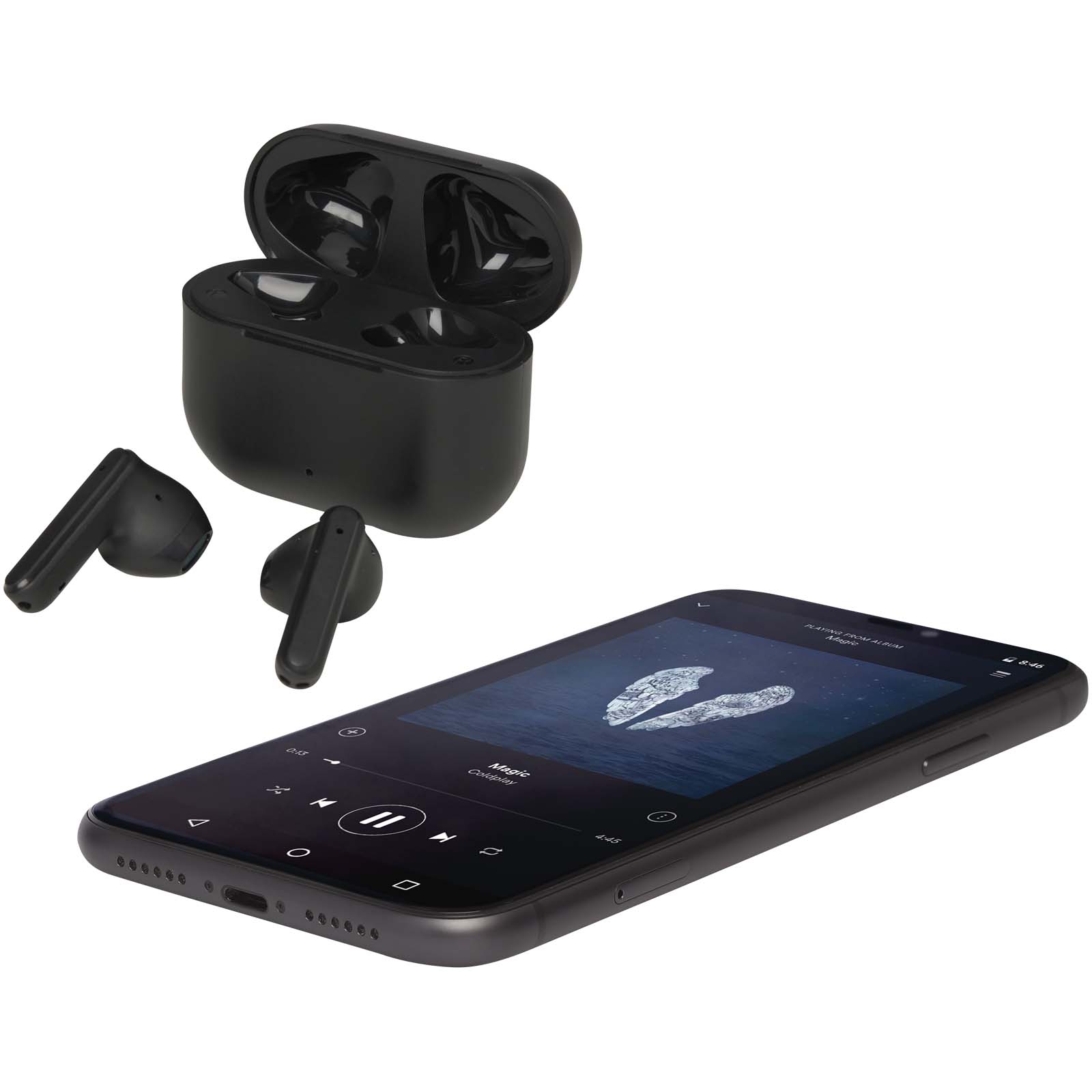 Advertising Earbuds - Altais recycled plastic True Wireless Bluetooth earbuds - 6