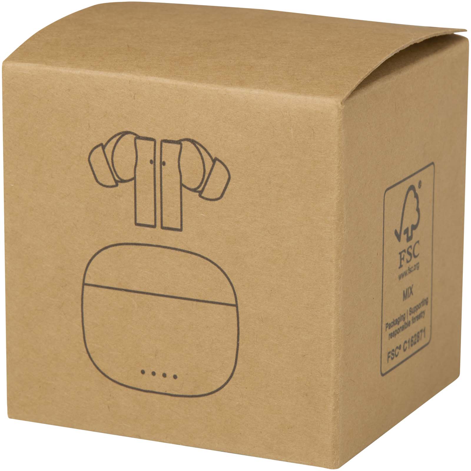 Écouteurs publicitaires - Oreillette Bluetooth® True Wireless Alterf en plastique recyclé avec embouts en silicone - 1