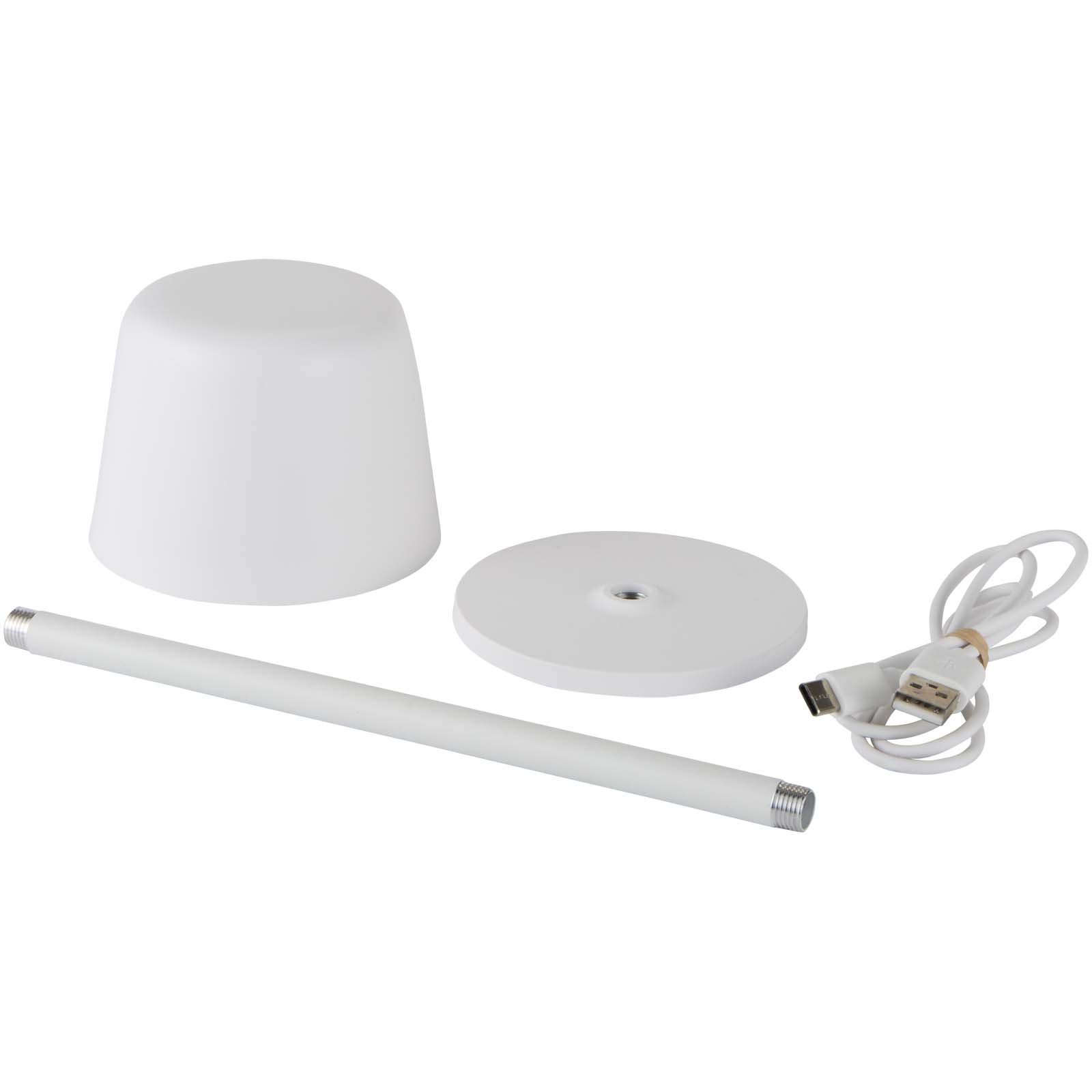 Accessoires pour la maison publicitaires - Lampe de table rechargeable et d’intensité réglable Alya avec 3 modes d’éclairage - 4