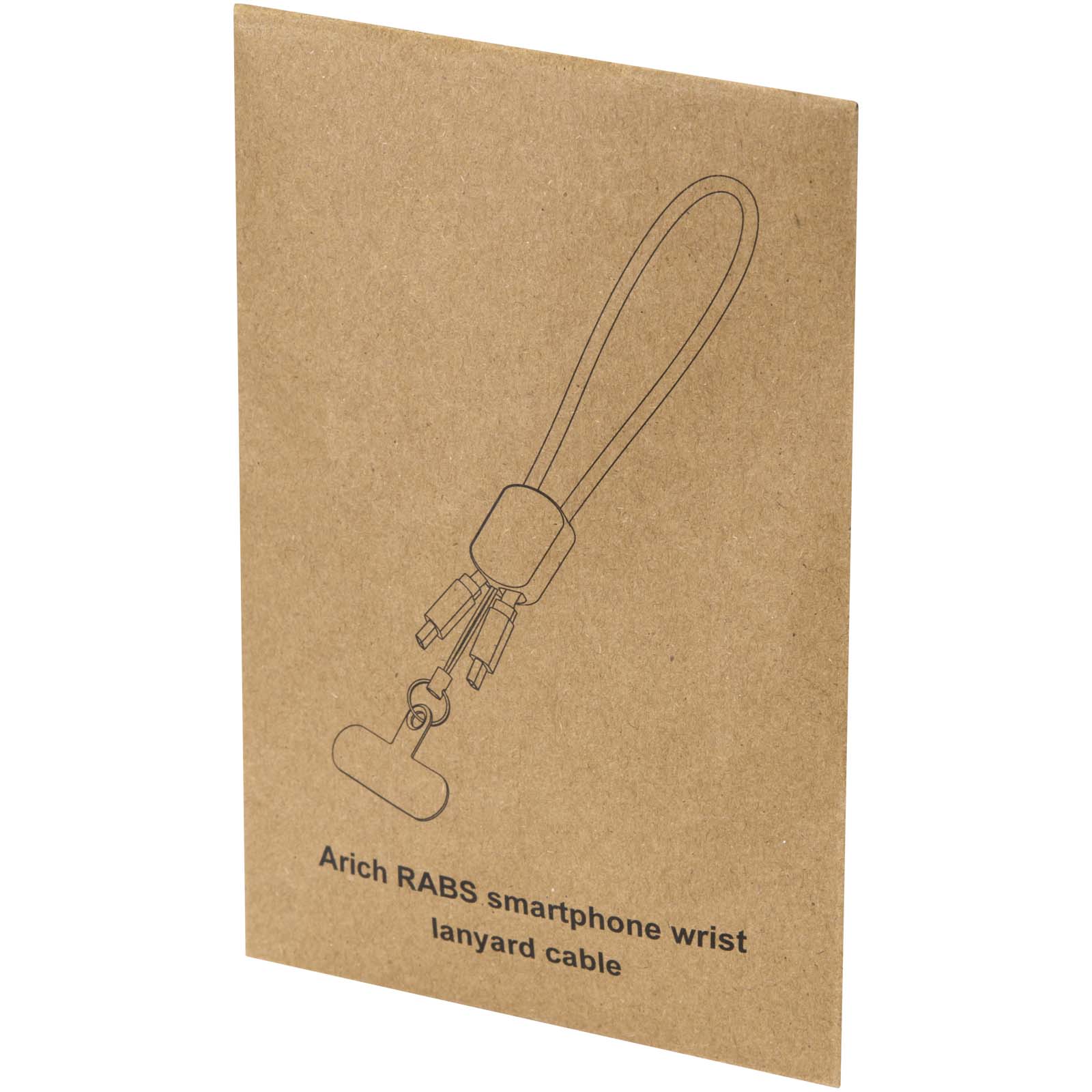 Advertising Cables - Arich RCS recycled wrist lanyard with built-in 20W Type-C charging cable - 1