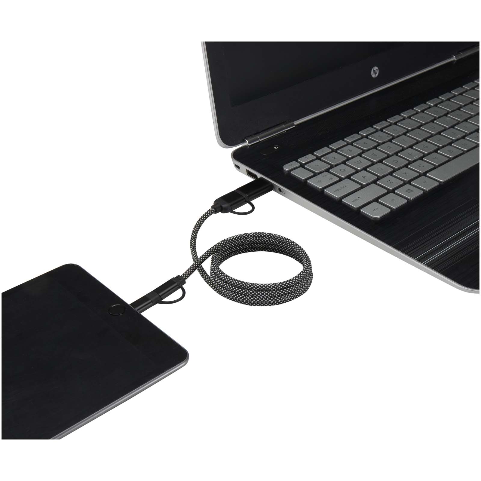 Advertising Cables - SMART 65W 100 cm RCS certified magnetic 5-in-1 charging cable - 3
