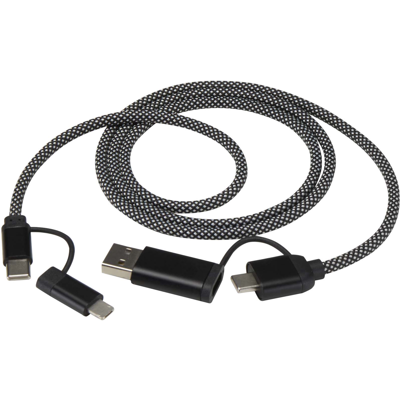 Advertising Cables - SMART 65W 100 cm RCS certified magnetic 5-in-1 charging cable - 4