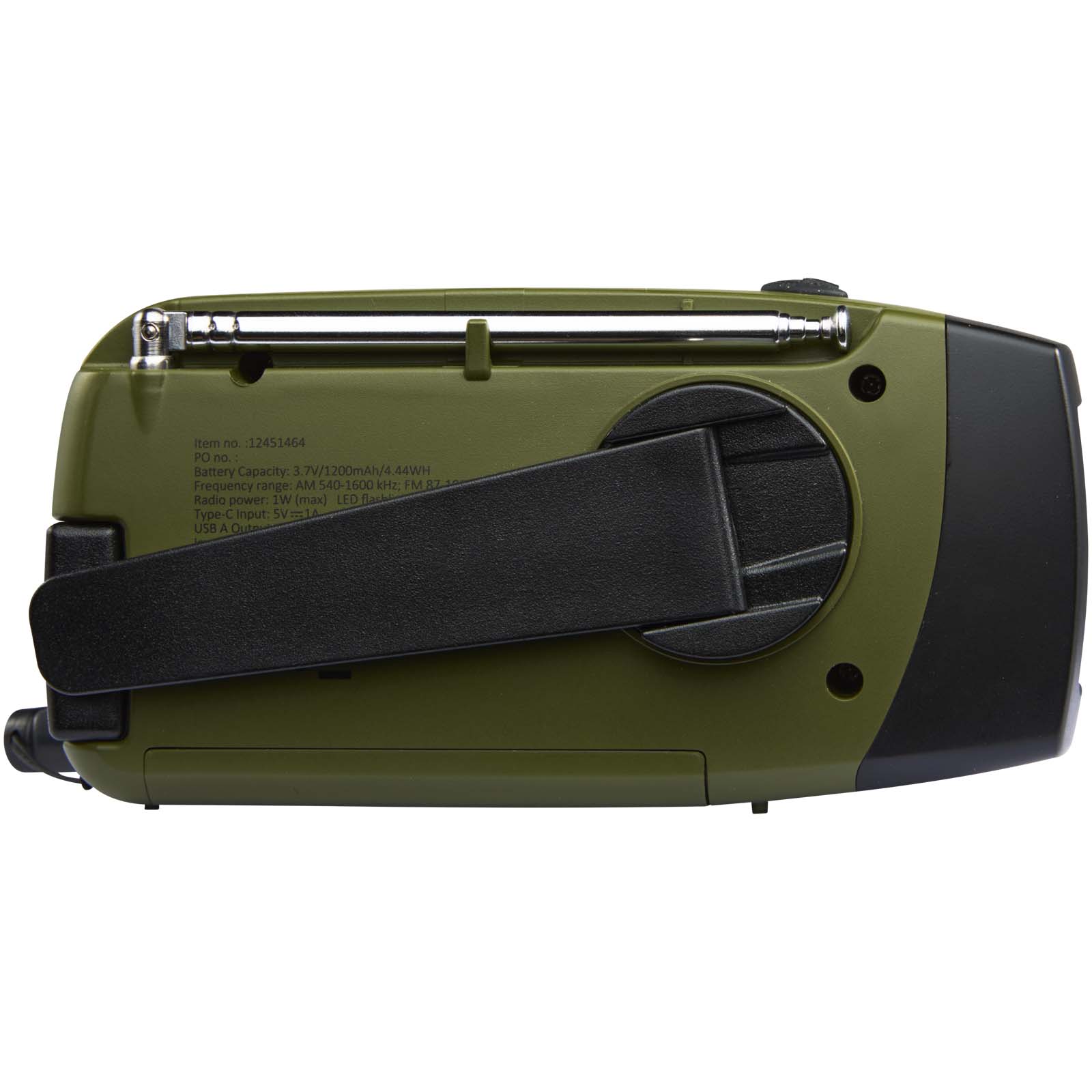 Advertising Outdoor Items - Avior RCS recycled plastic emergency radio - 3