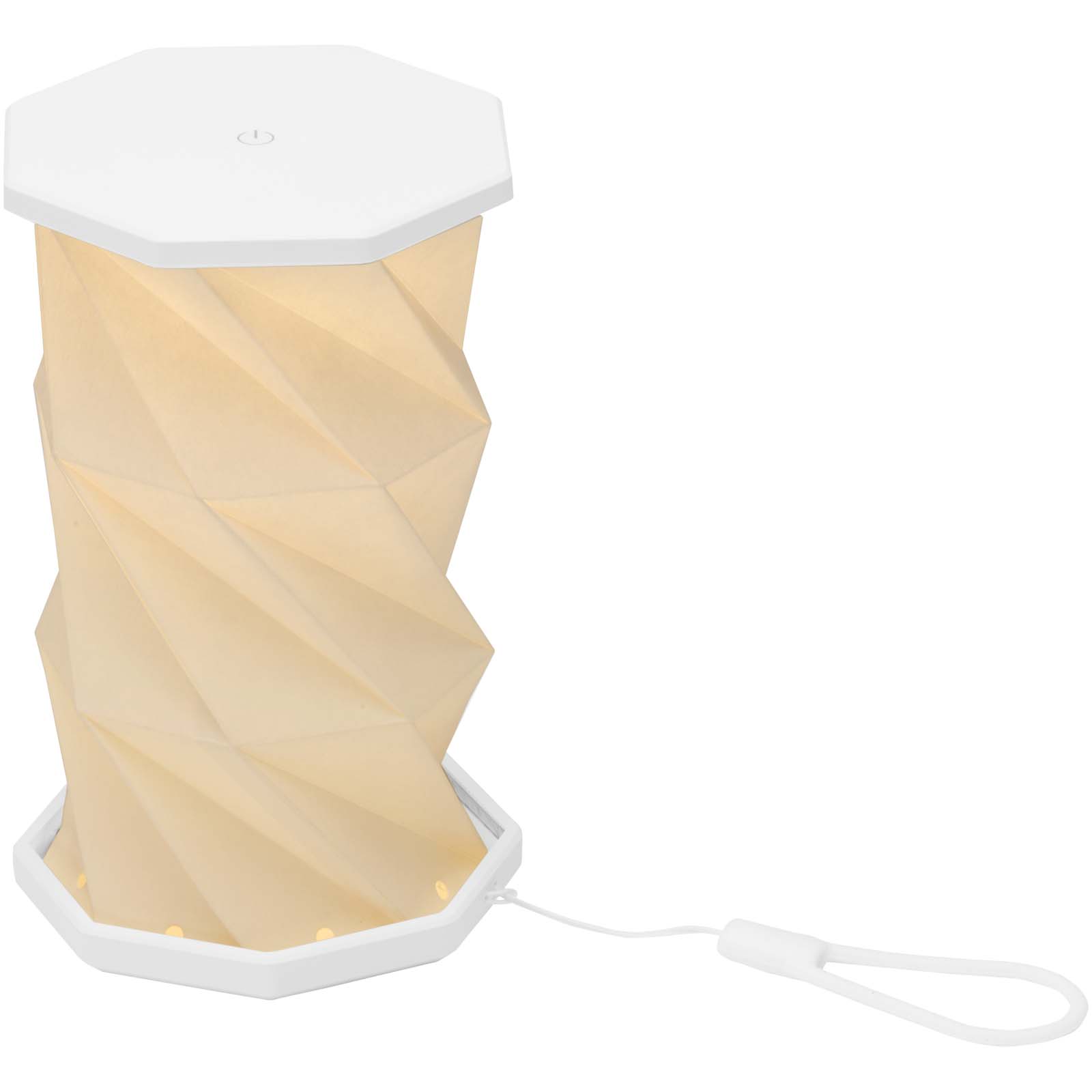 Accessoires pour la maison publicitaires - Lampe de table pliable Celestia en plastique recyclé