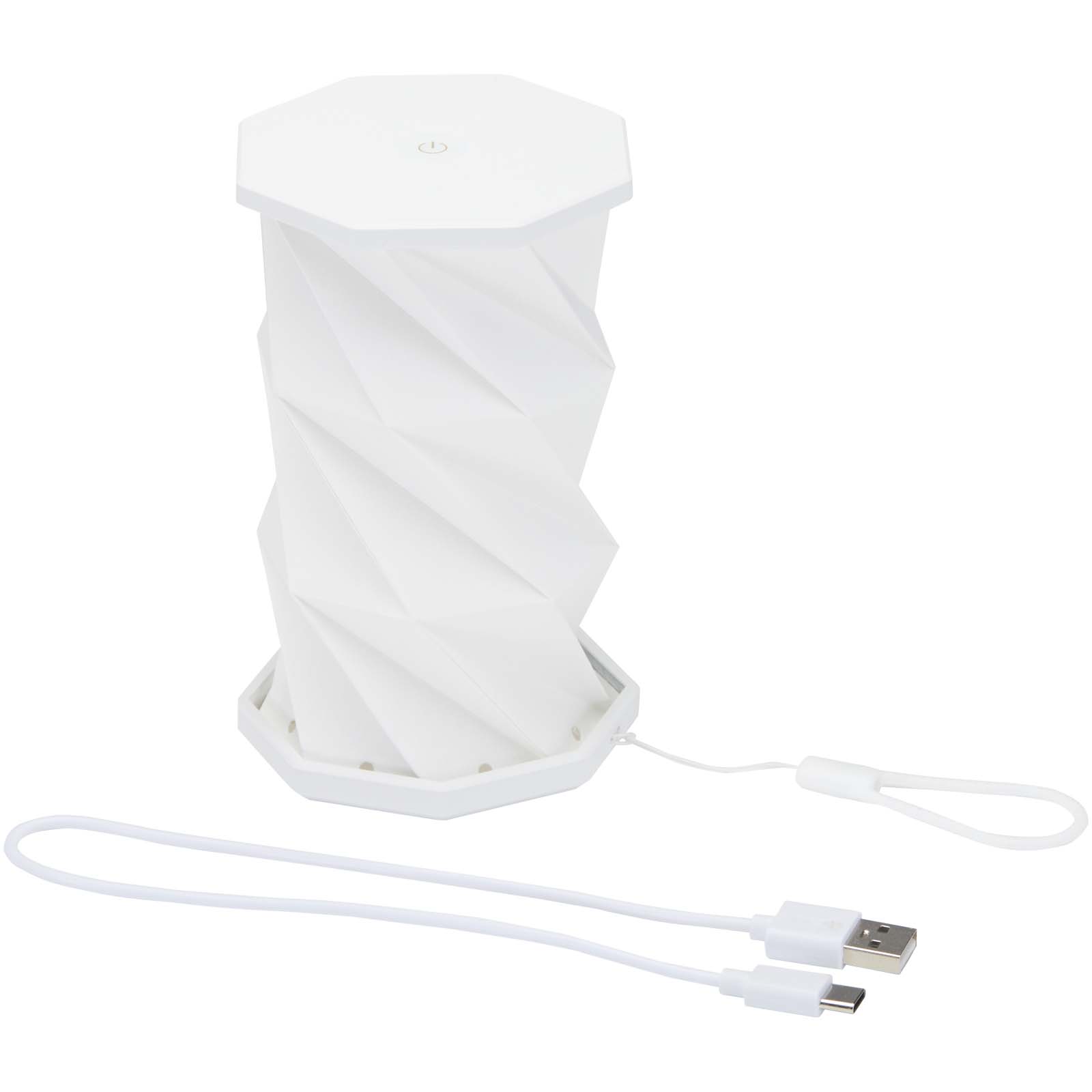 Accessoires pour la maison publicitaires - Lampe de table pliable Celestia en plastique recyclé - 3