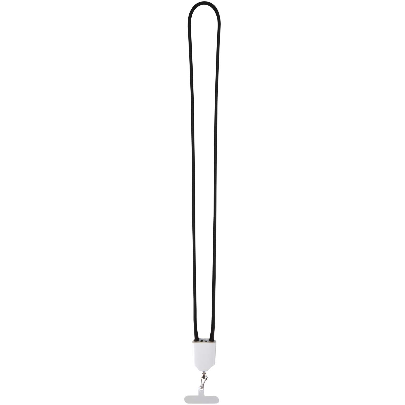 Advertising Cables - Ion 65W 5-in-1 recycled plastic lanyard charging cable - 2