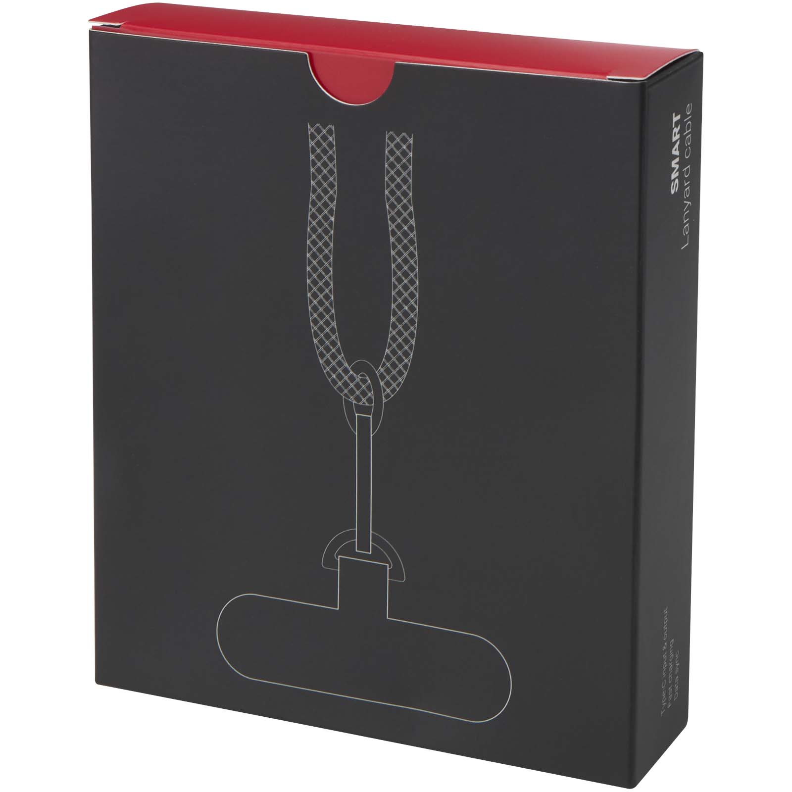 Advertising Cables - SMART 65W RPET charging cable with lanyard - 1