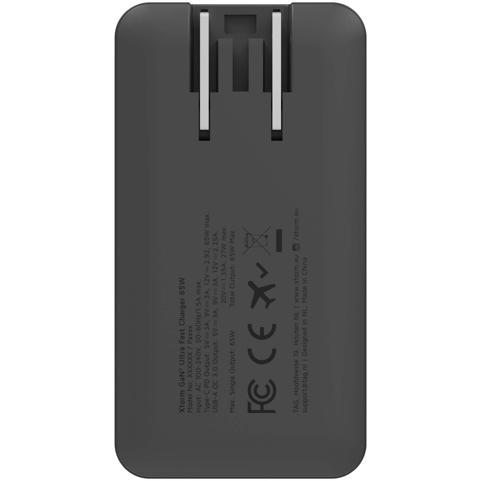 Advertising Chargers - Xtorm 65W fast travel charger with cable and travel case set - 2