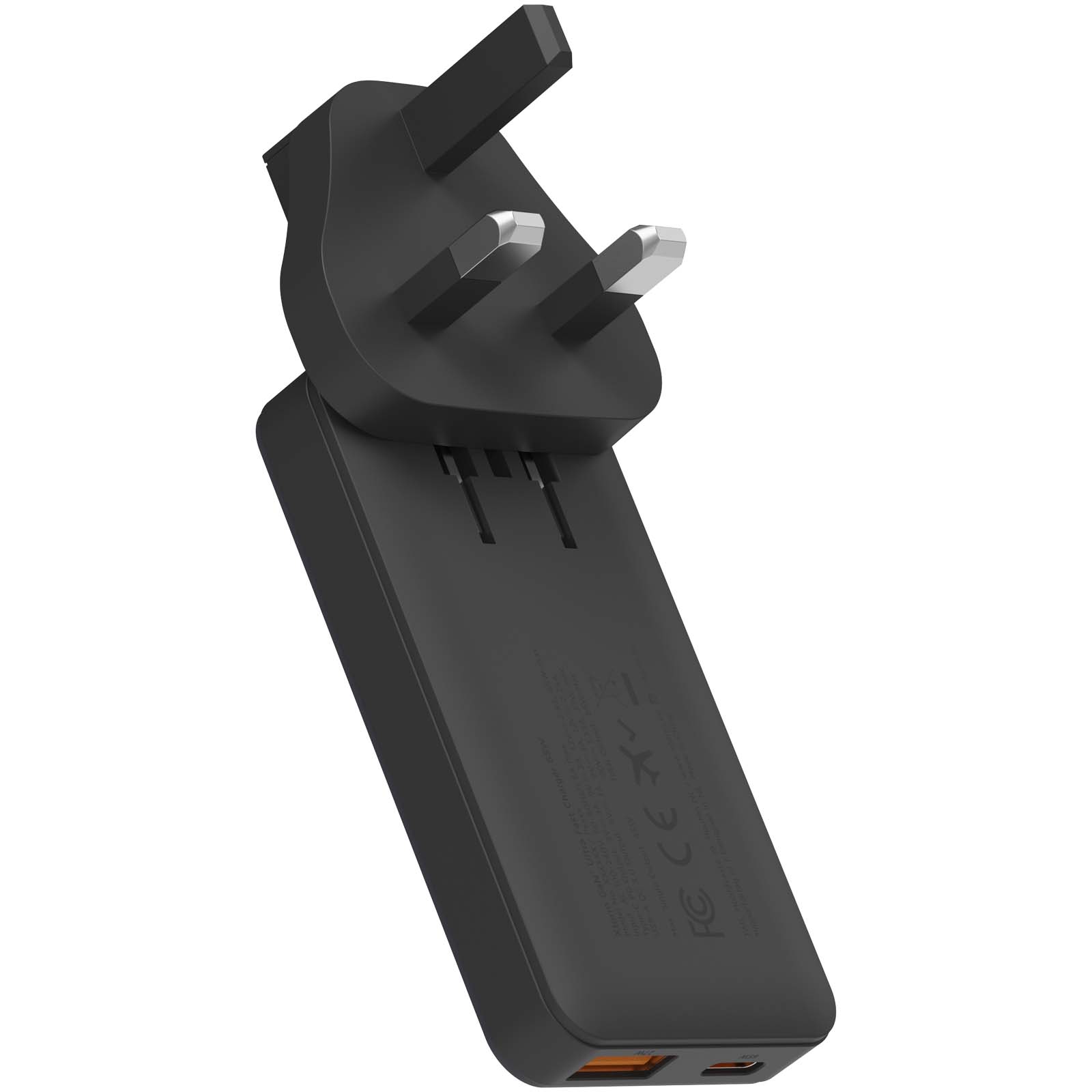 Advertising Chargers - Xtorm 65W fast travel charger with cable and travel case set - 4