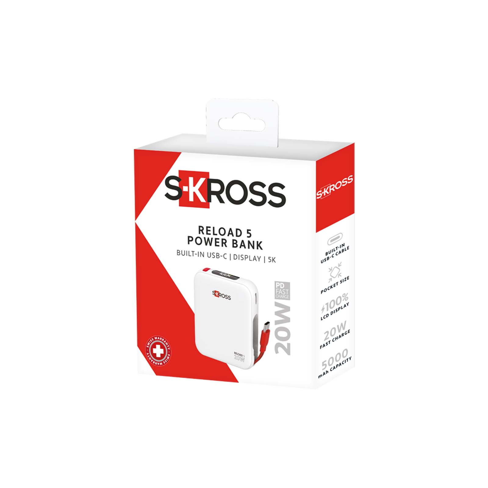 Batteries externes publicitaires - Batterie externe SKROSS® Reload 5 000 mAh - 1