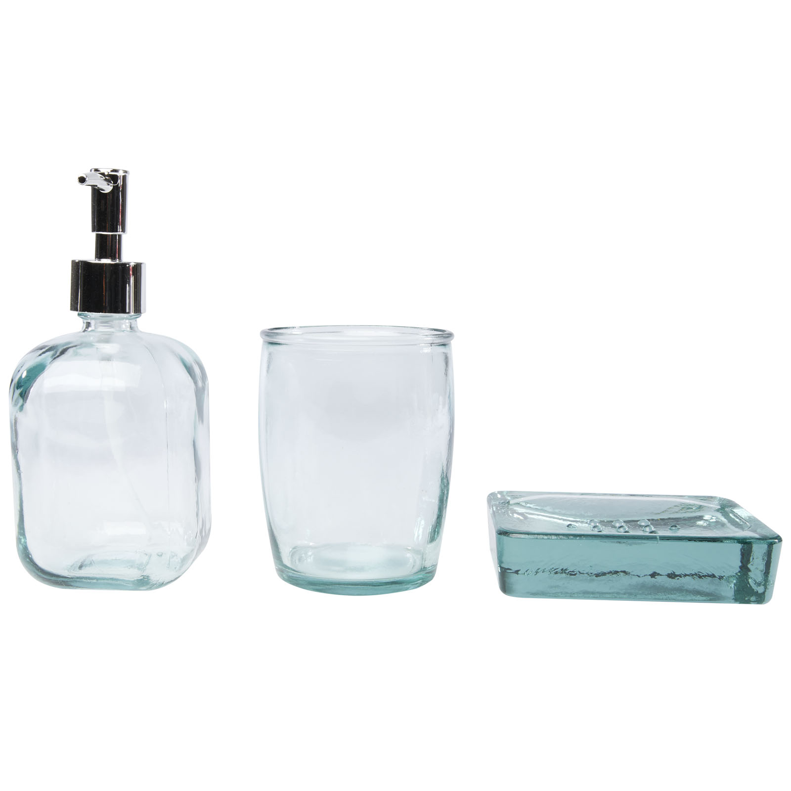 Advertising Home Accessories - Jabony 3-piece recycled glass bathroom set - 2