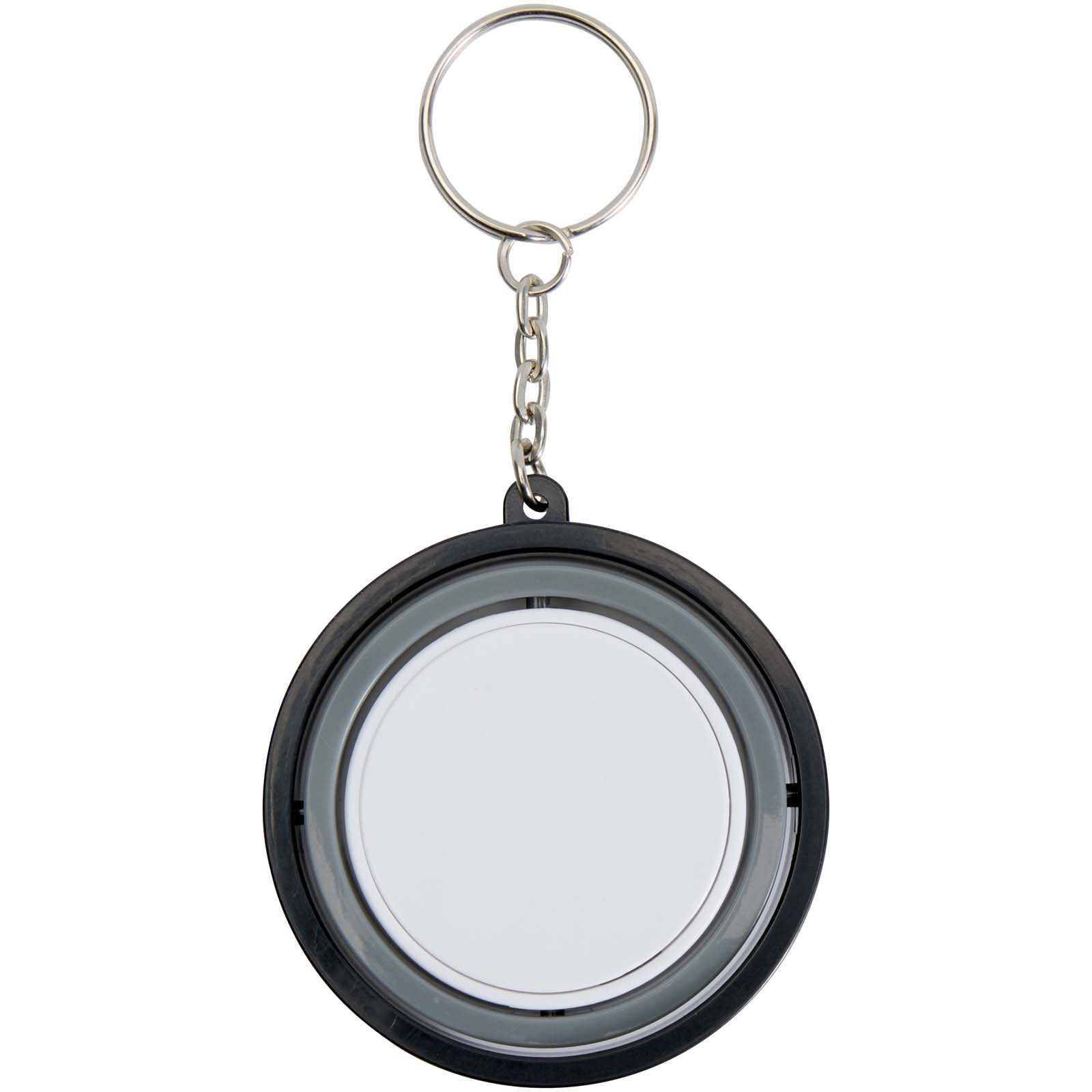 Advertising Keychains & Keyrings - Spinx recycled plastic gyroscope fidget keychain - 2